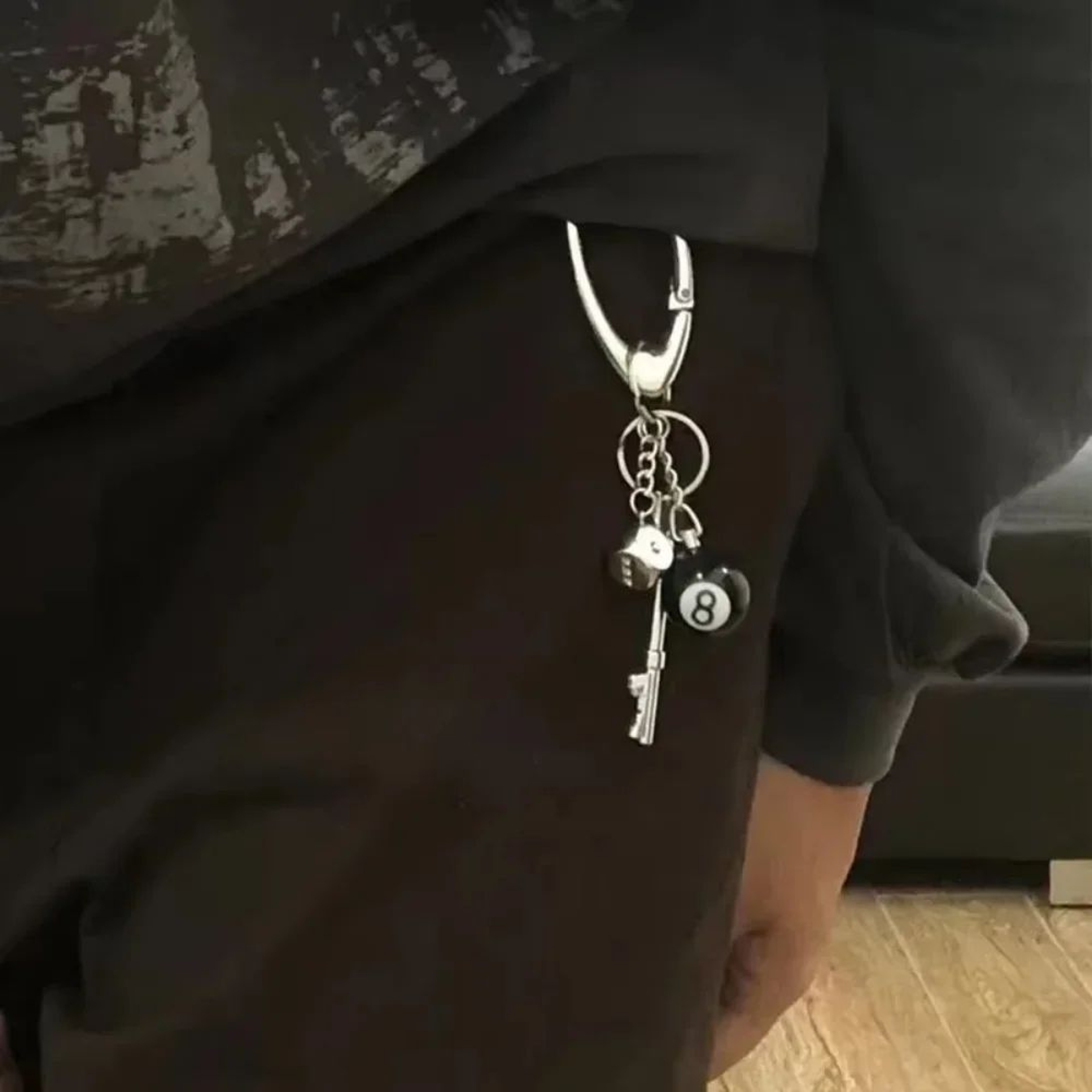 8 Ball Bottle Opener Keychain 3