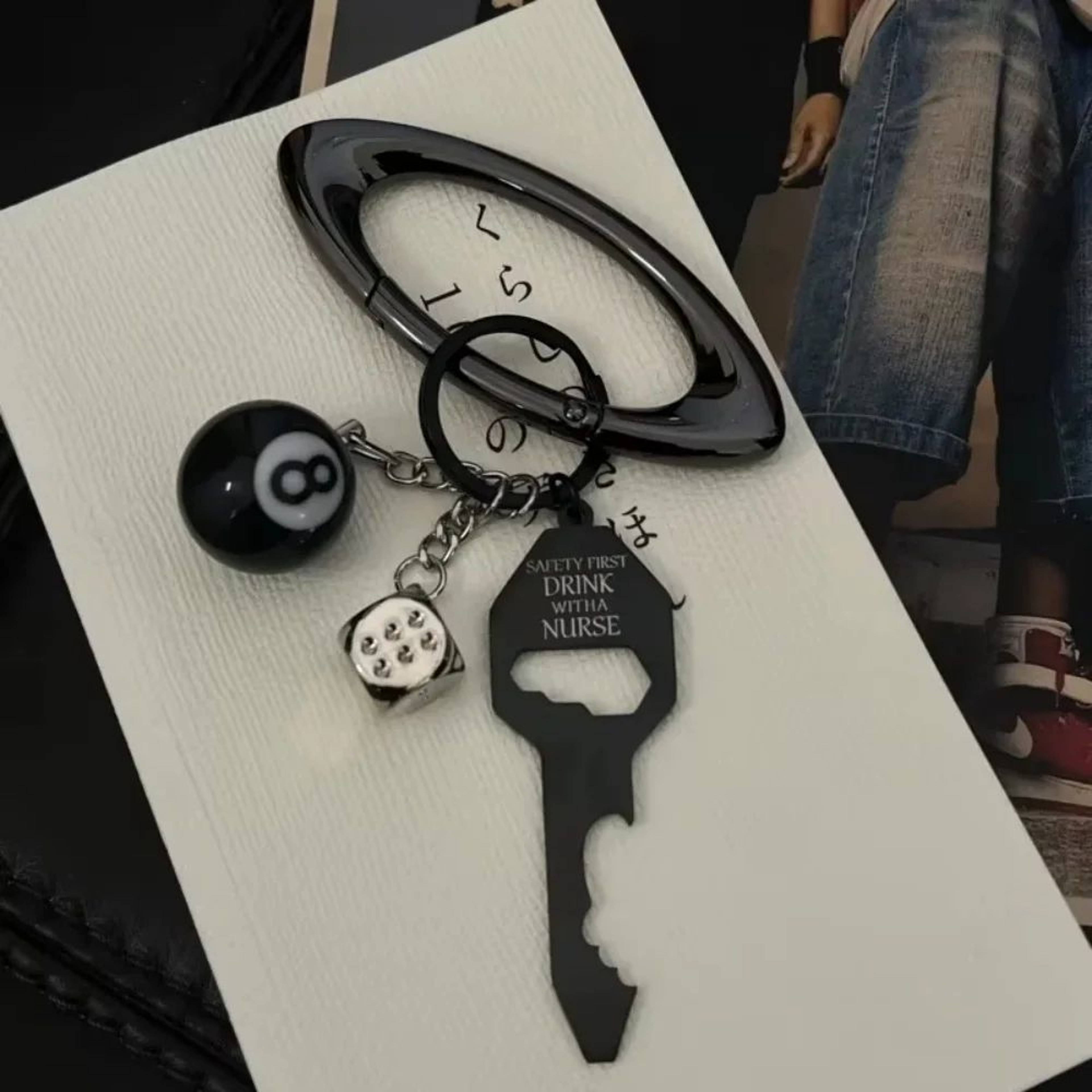 8 Ball Bottle Opener Keychain 13