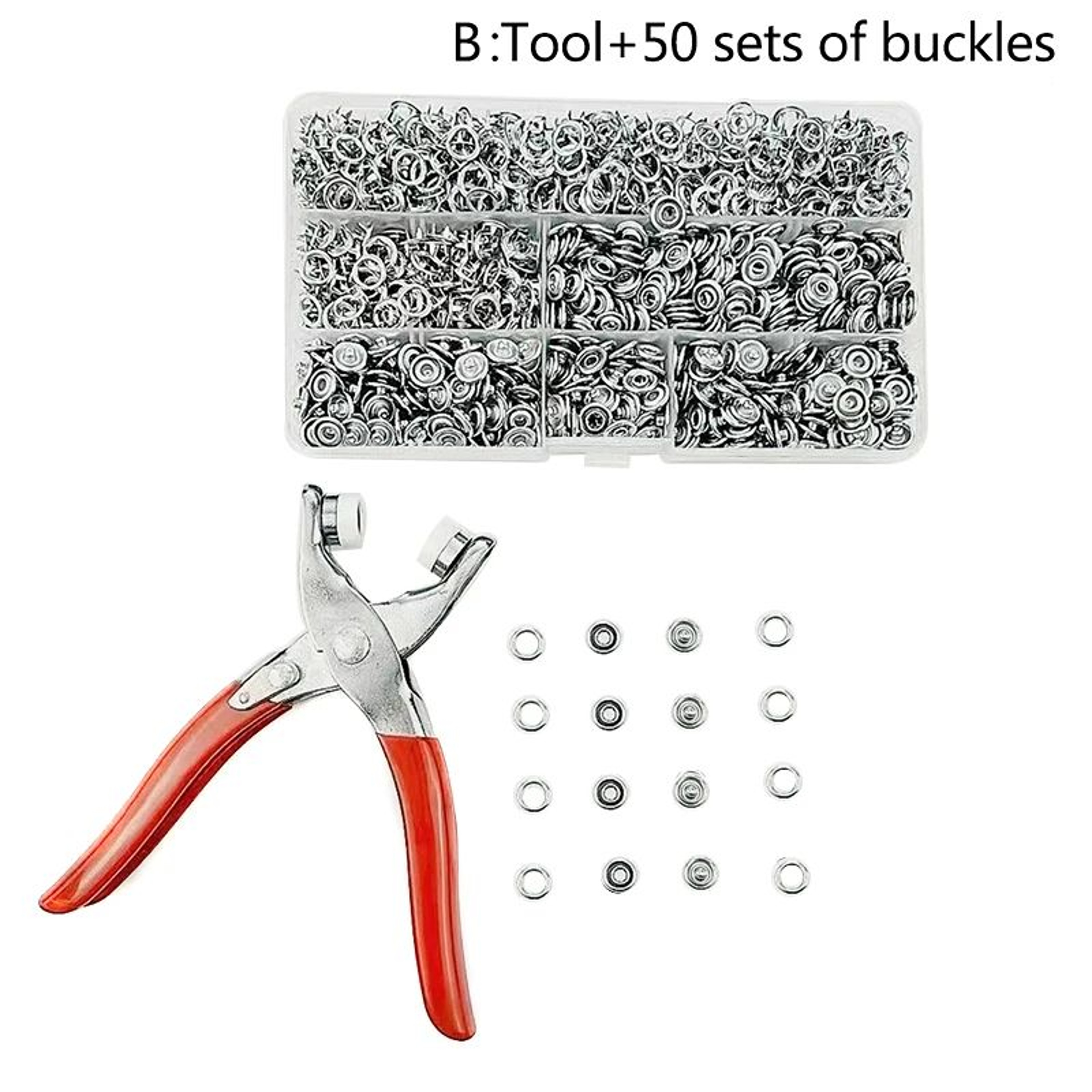 Five Prong Snap Button Pliers Kit 7