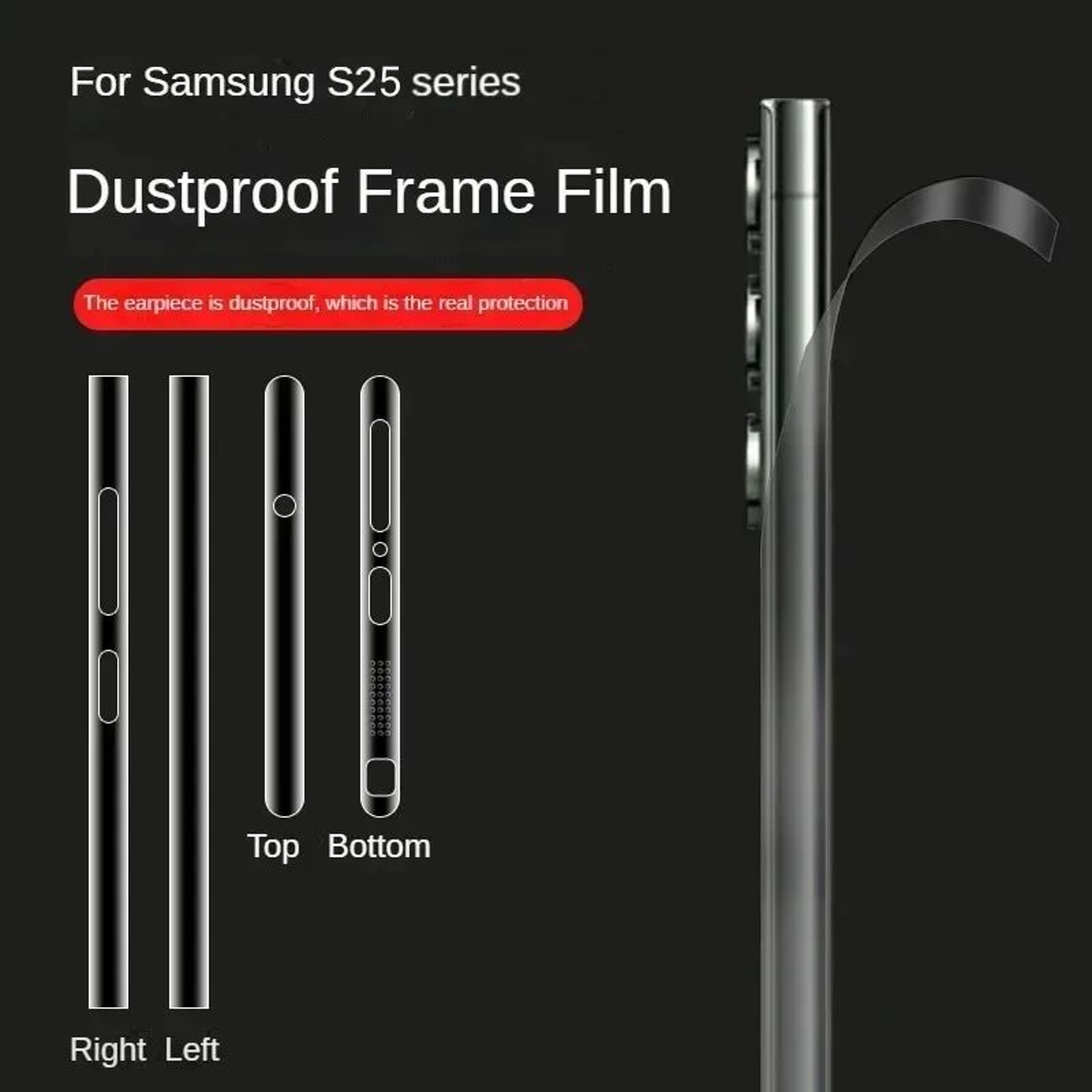 Samsung Galaxy S25 Hydrogel Frame Protector 6