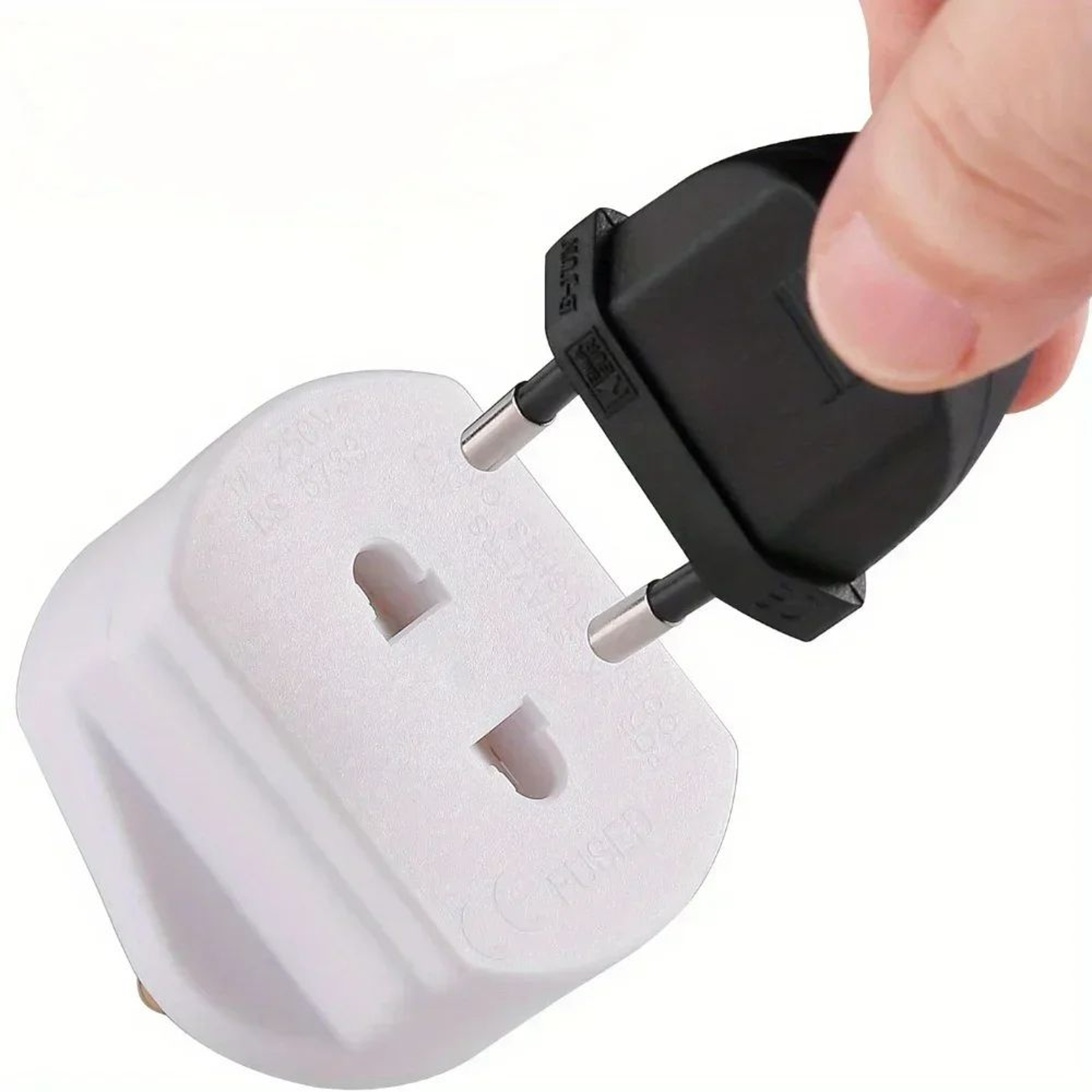 UK 2 Pin To 3 Pin Shaver Plug Adapter 1