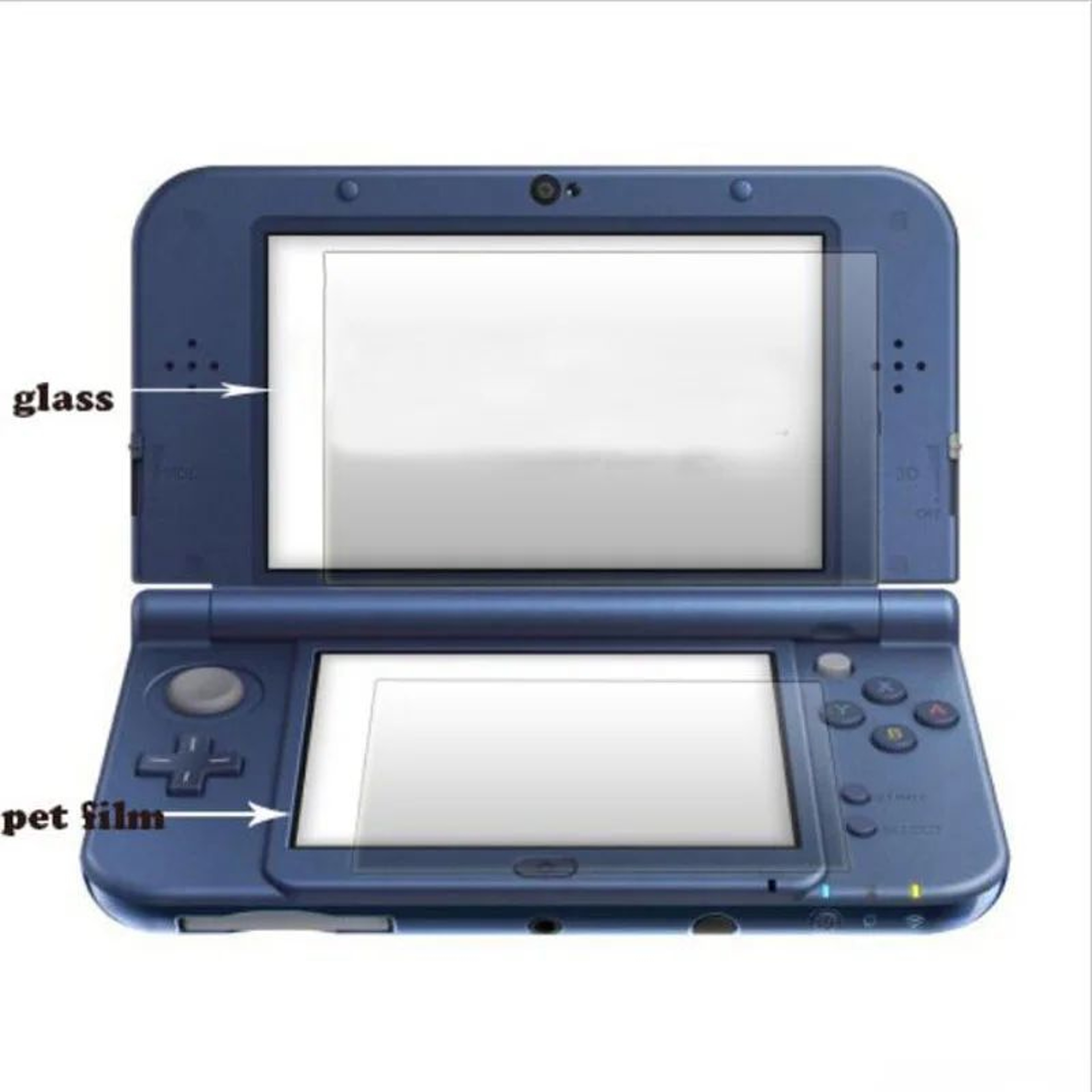 New 3DS XL Tempered Glass Screen Protector Set – view 3