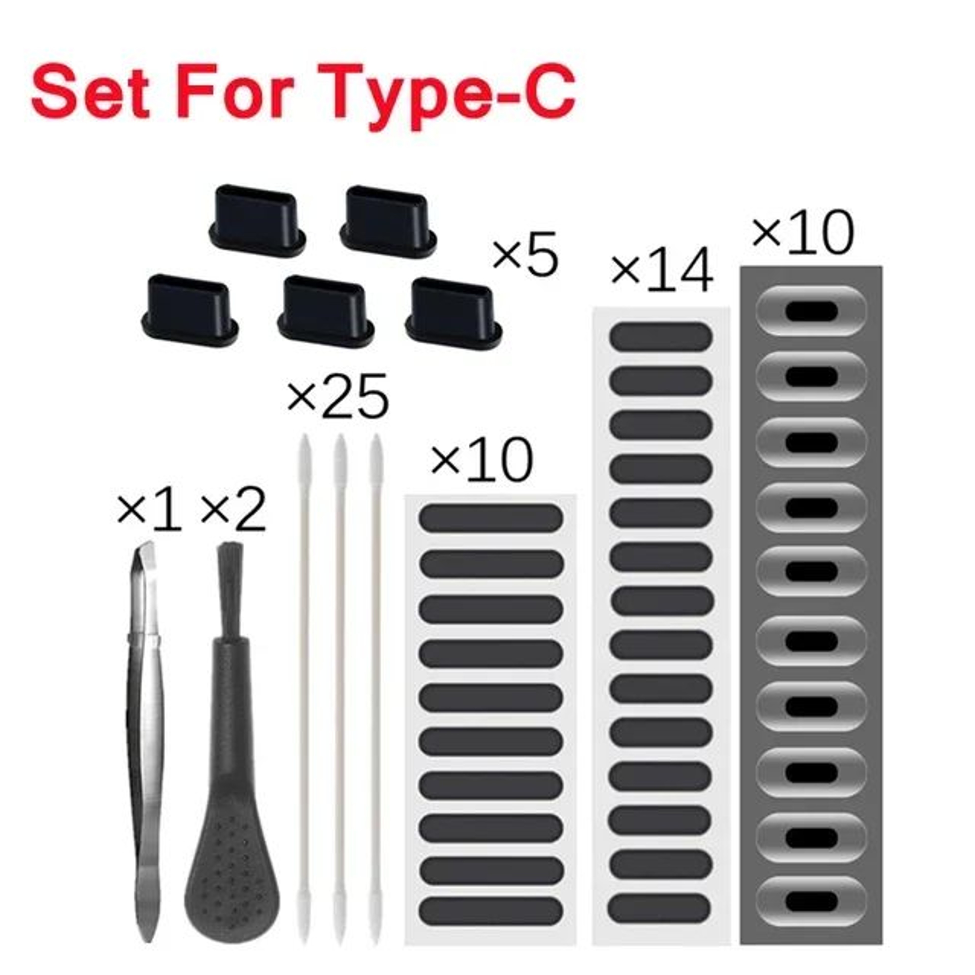Universal Phone Speaker Dust Mesh And Port Protector Kit 7