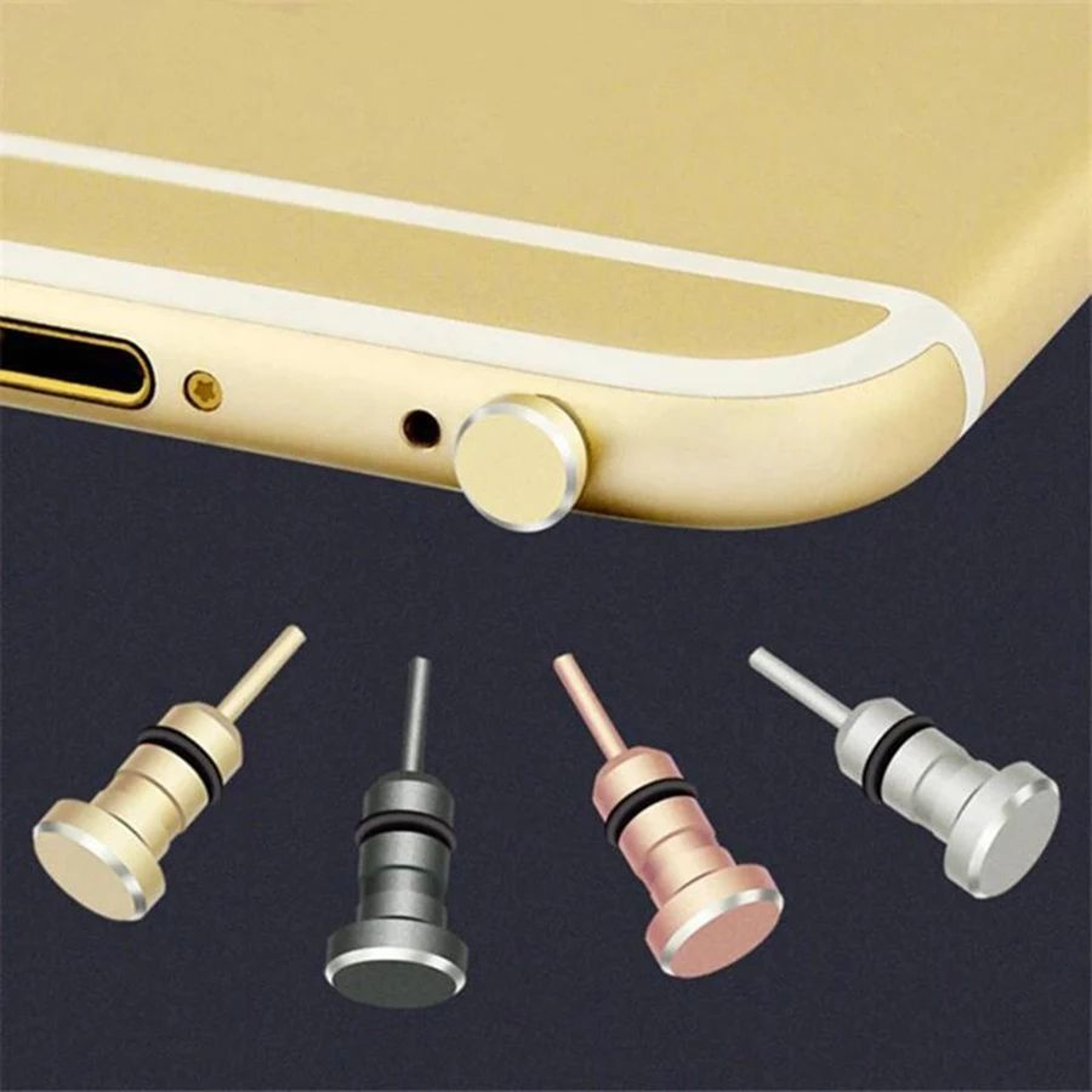Universal 35mm Metal Headphone Jack Dust Plug 0