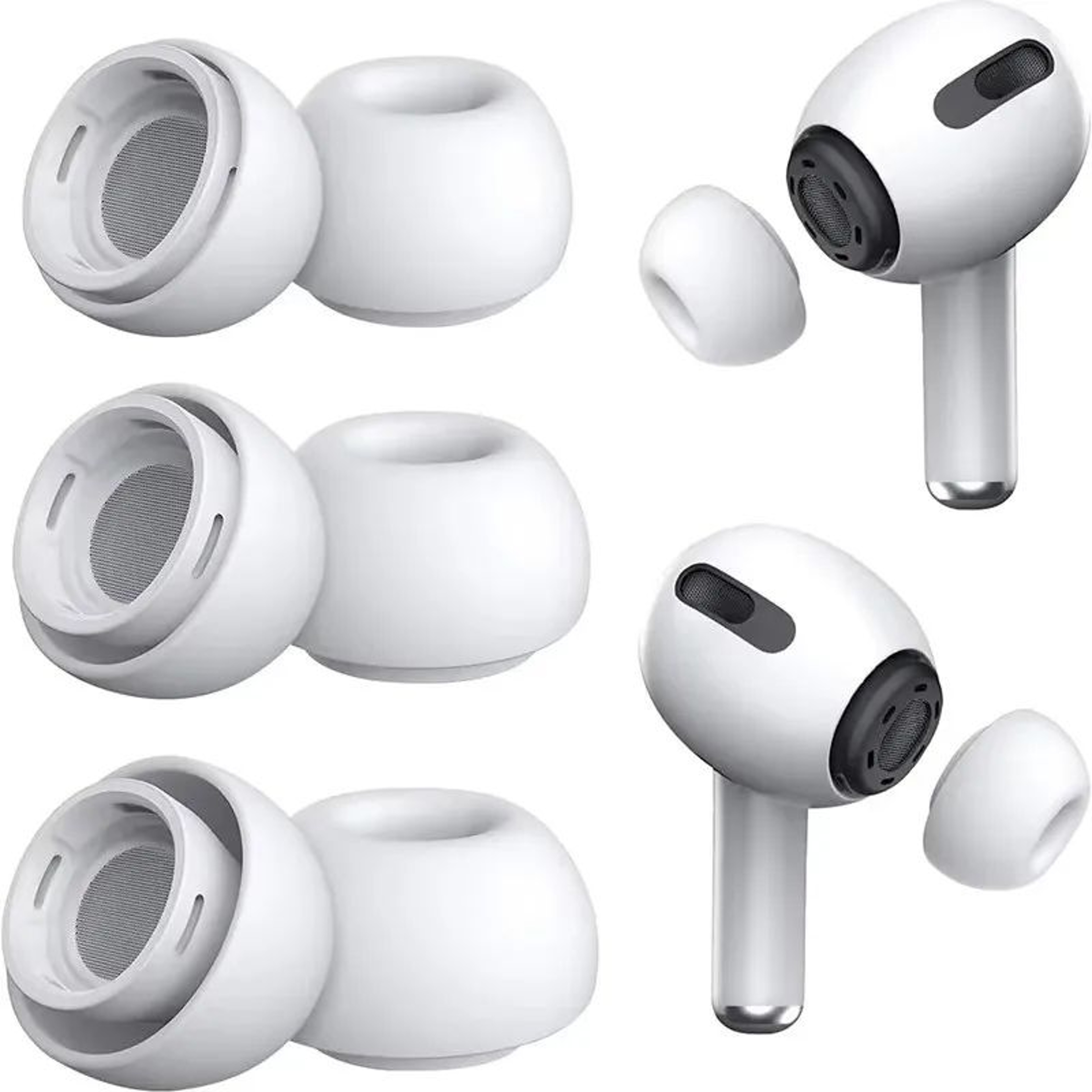 Soft Silicone Replacement Ear Tips For AirPods Pro 1 And 2 1