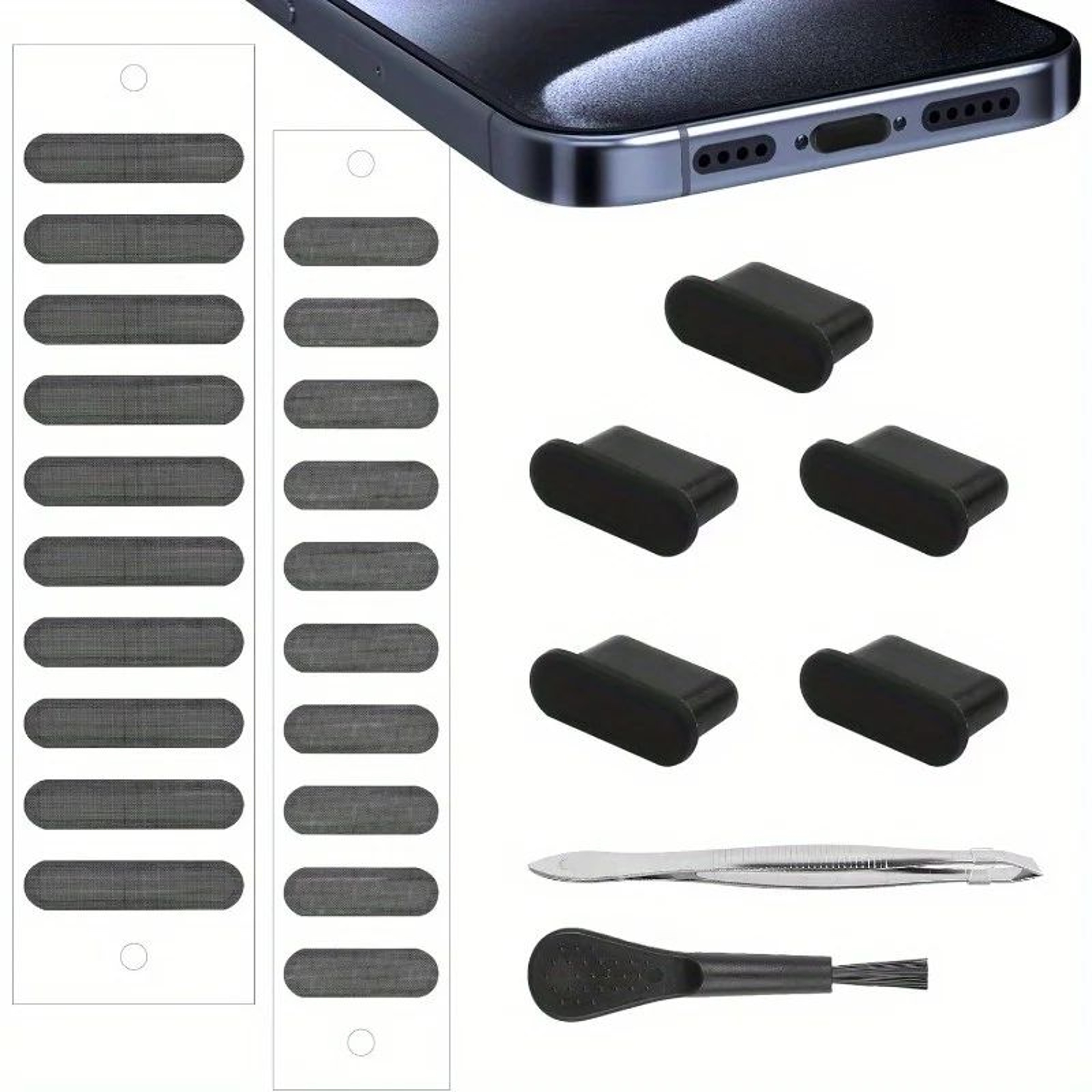 USB C Silicone Charging Port Dust Plugs 3