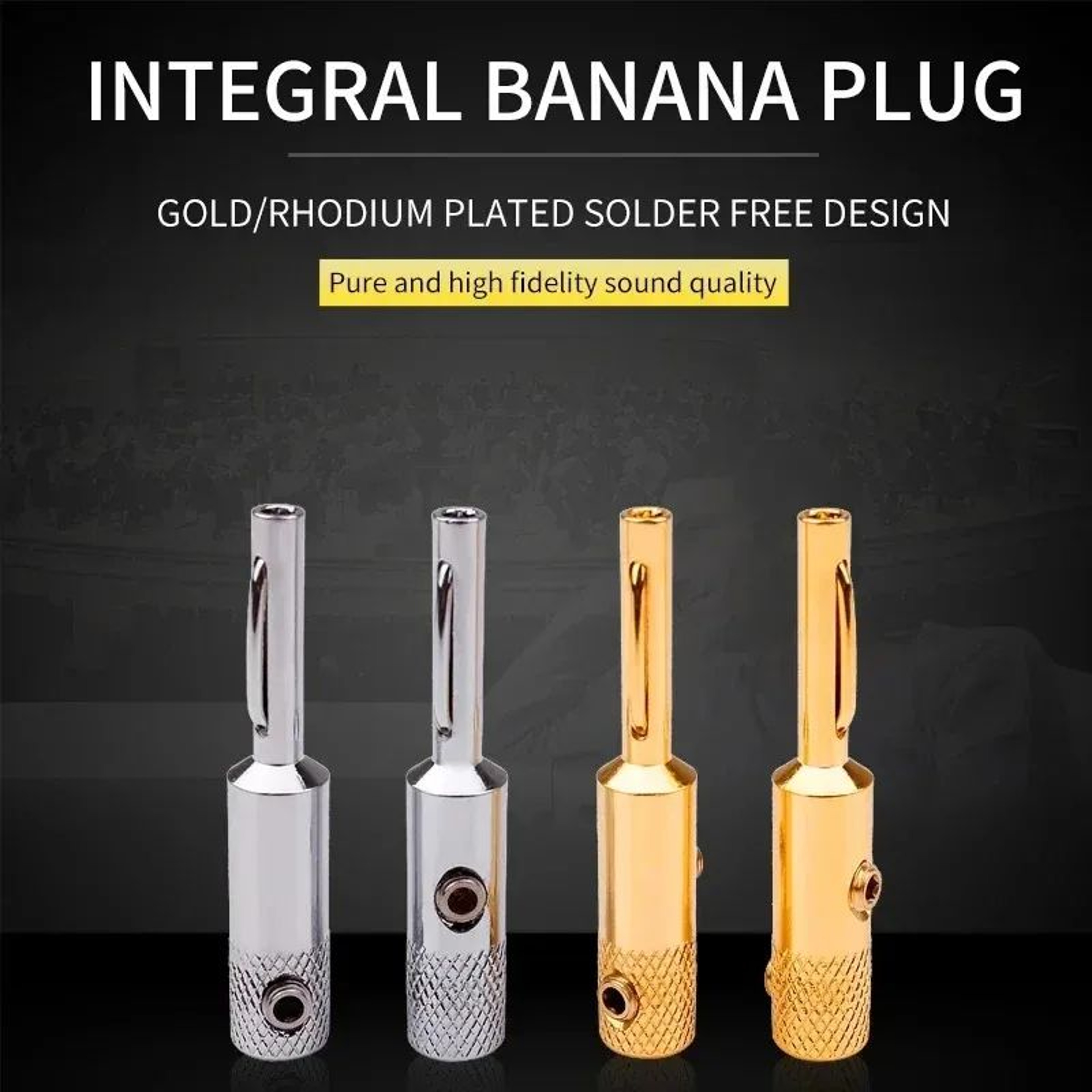 50 Piece Speaker Wire Banana Plug Connectors 0