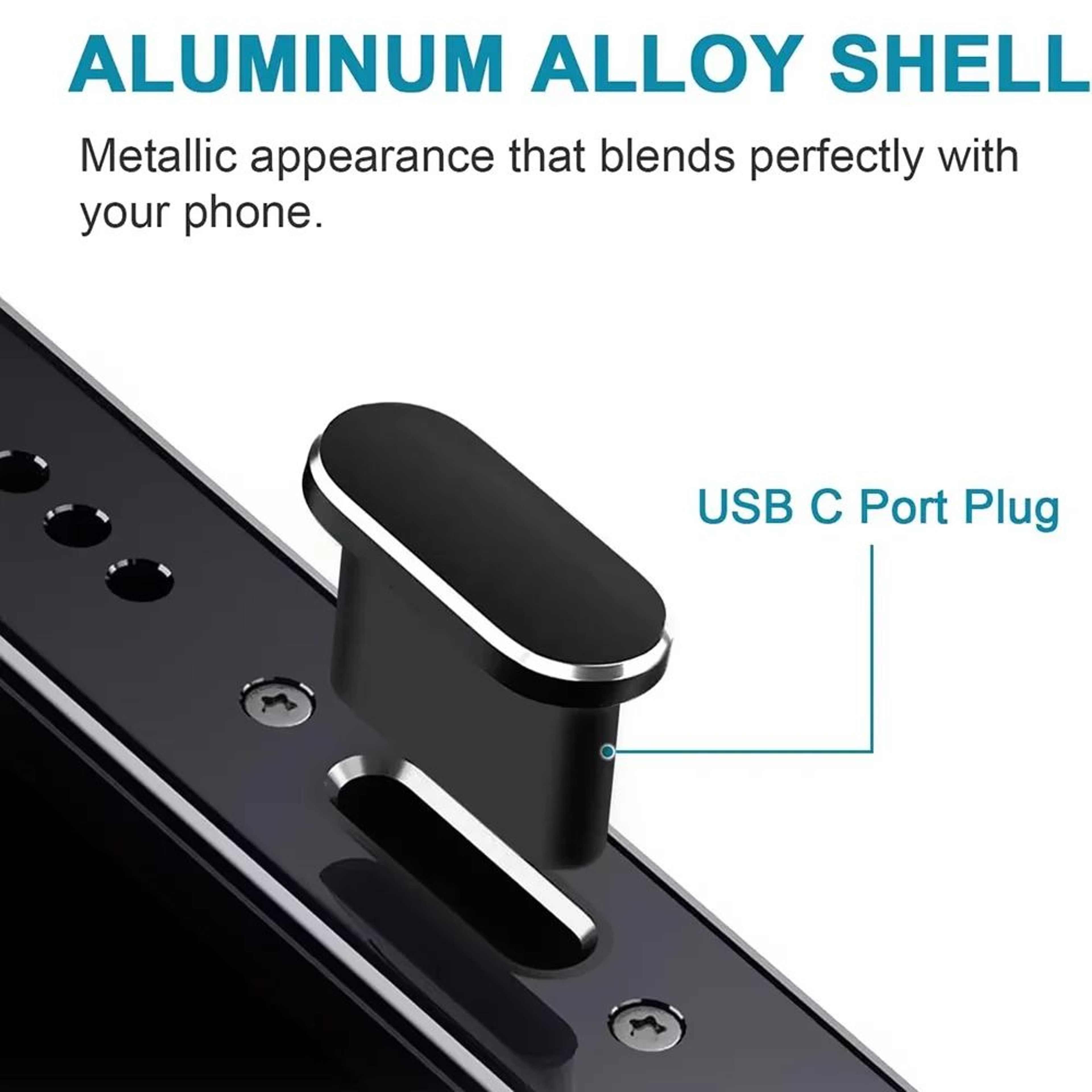 Metal USB C Charging Port Dust Protector 3