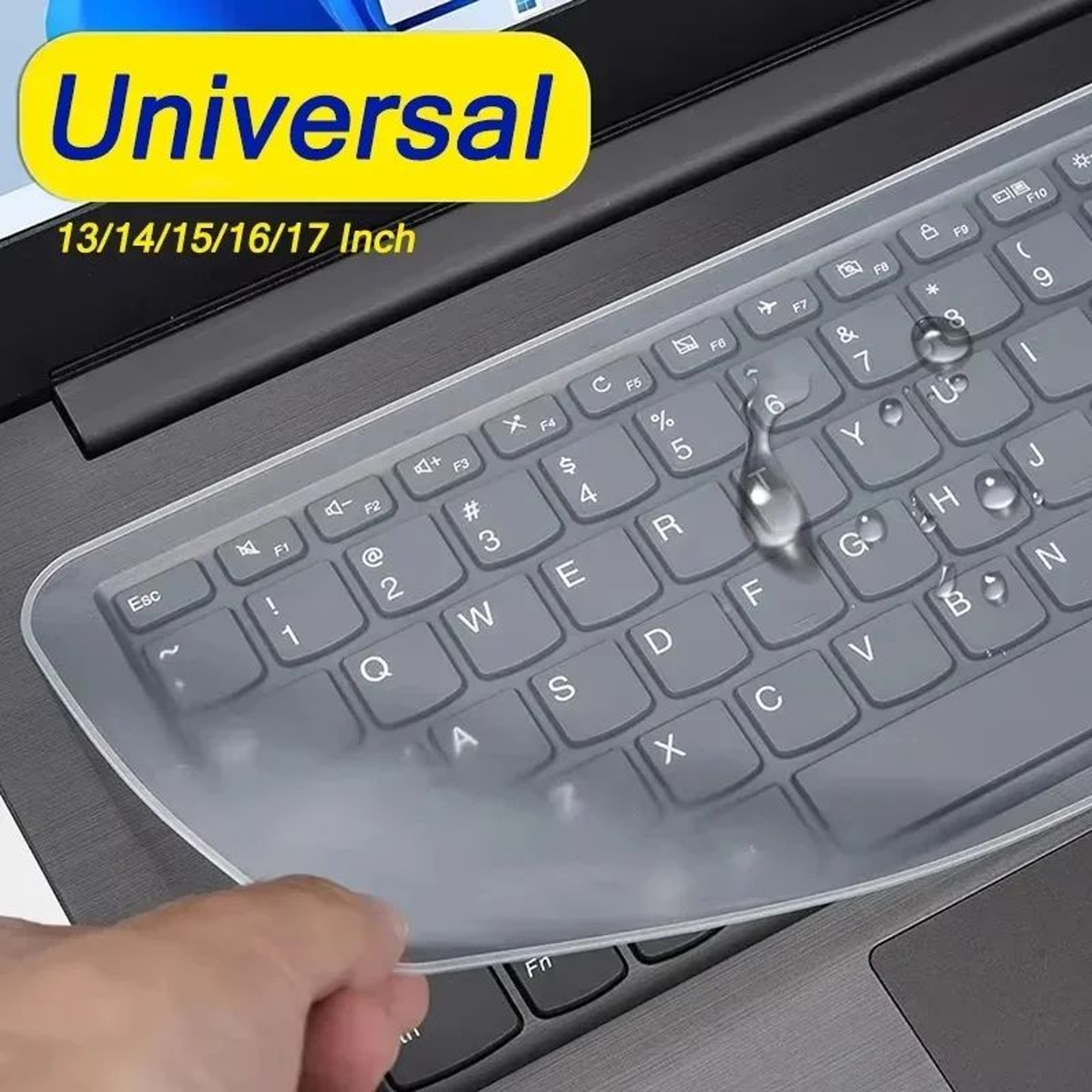 Universal Clear Silicone Laptop Keyboard Cover 0