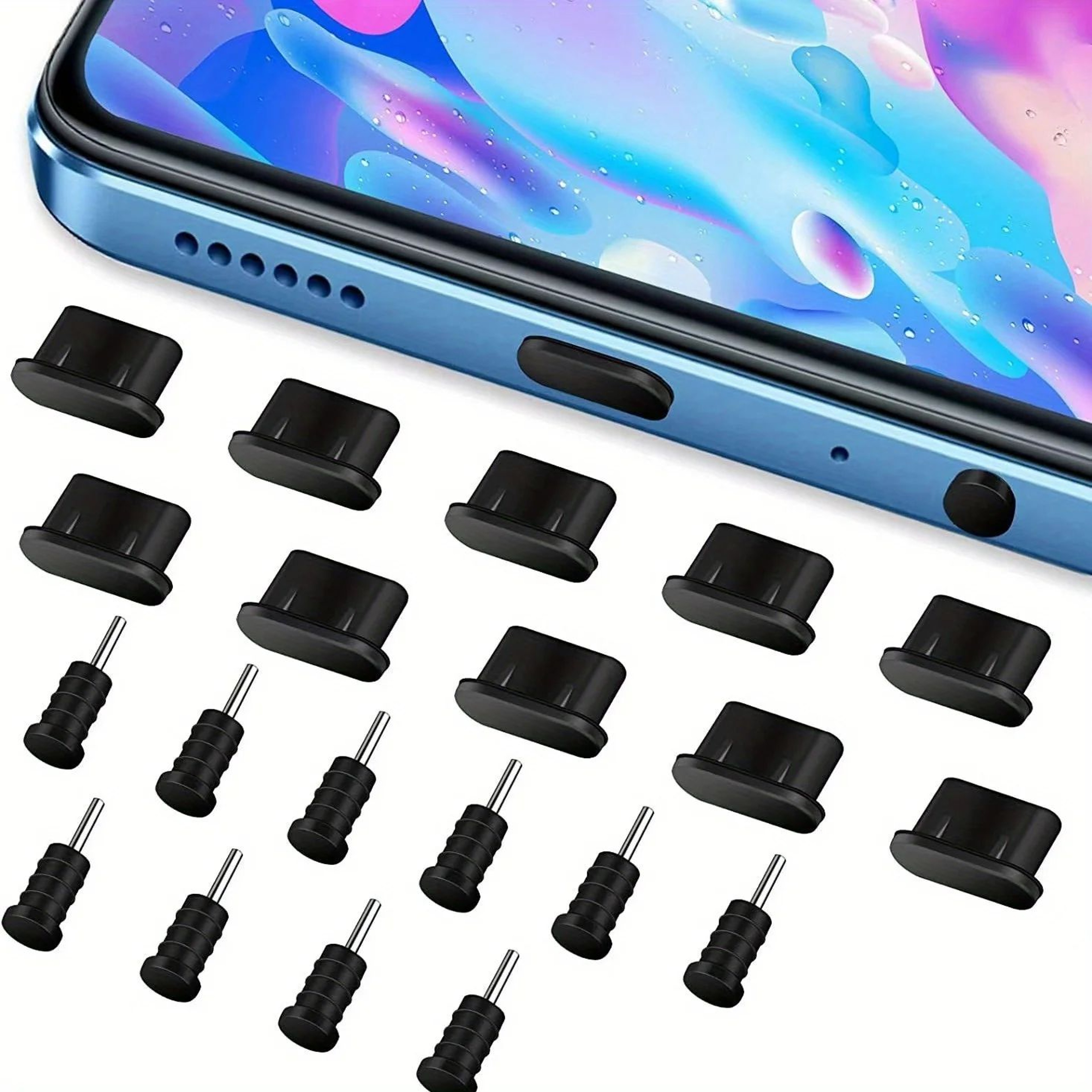 10 Piece USB C And Headphone Jack Dust Plug Set 0