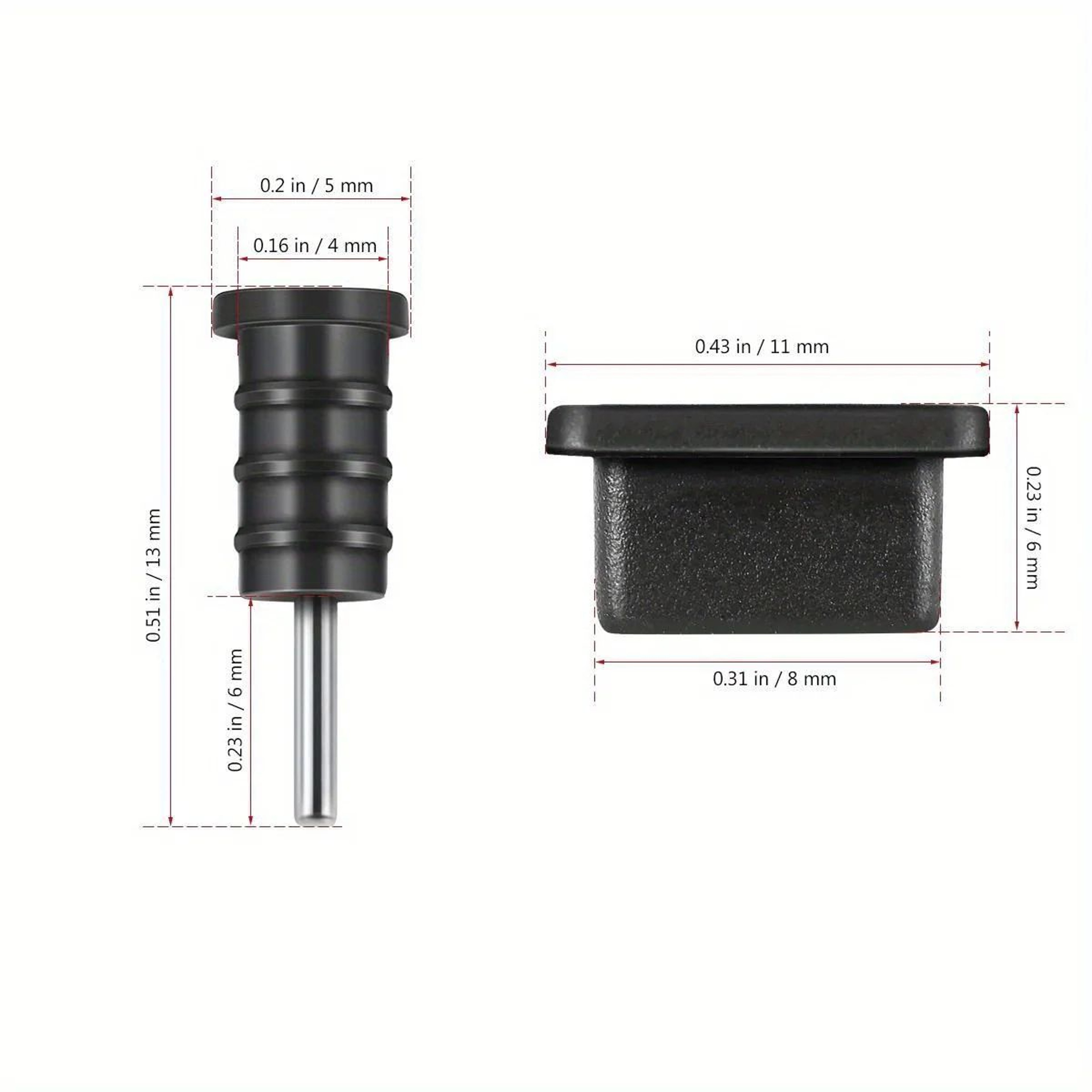 10 Piece USB C And Headphone Jack Dust Plug Set 5
