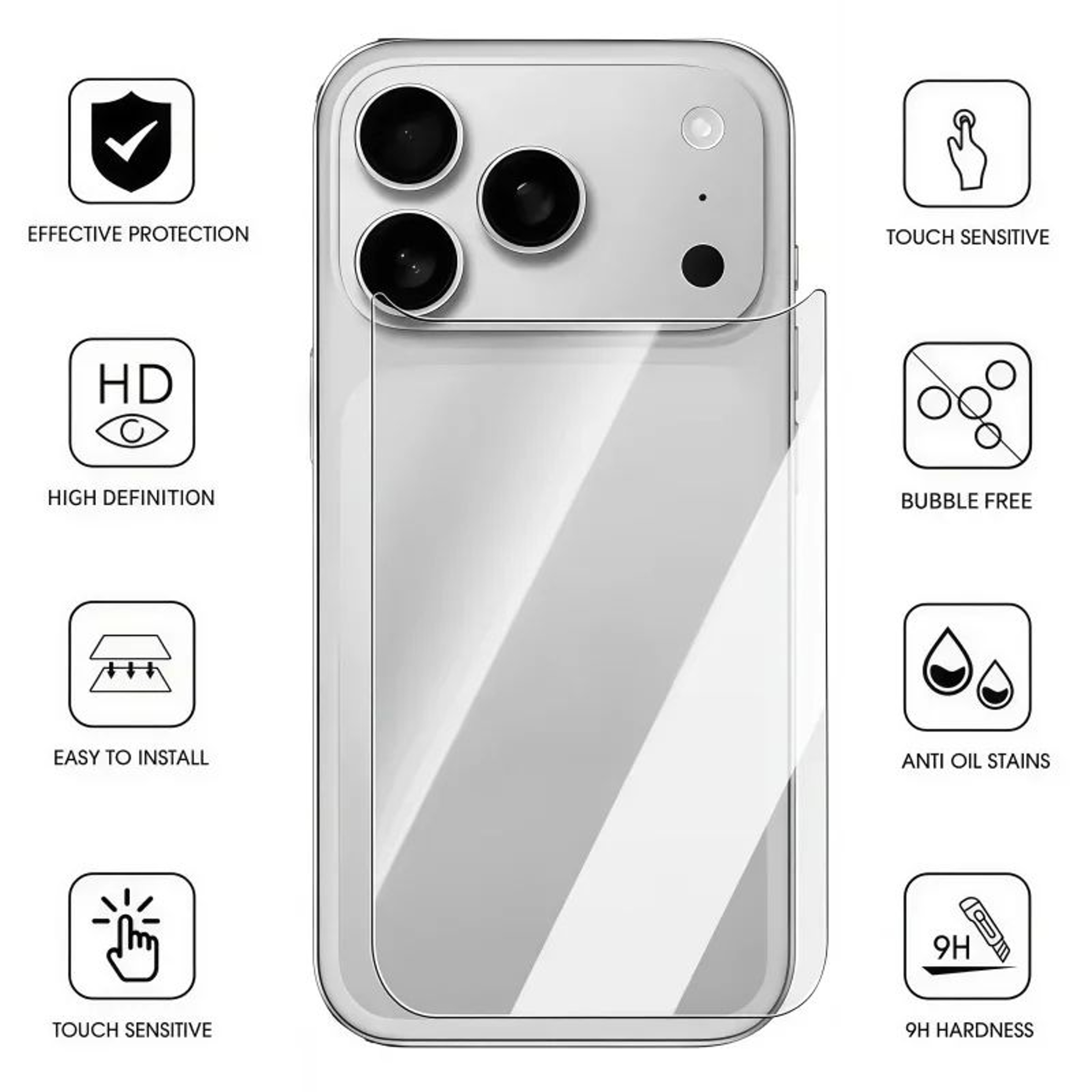 IPhone 17 Back And Camera Lens Hydrogel Protector 1