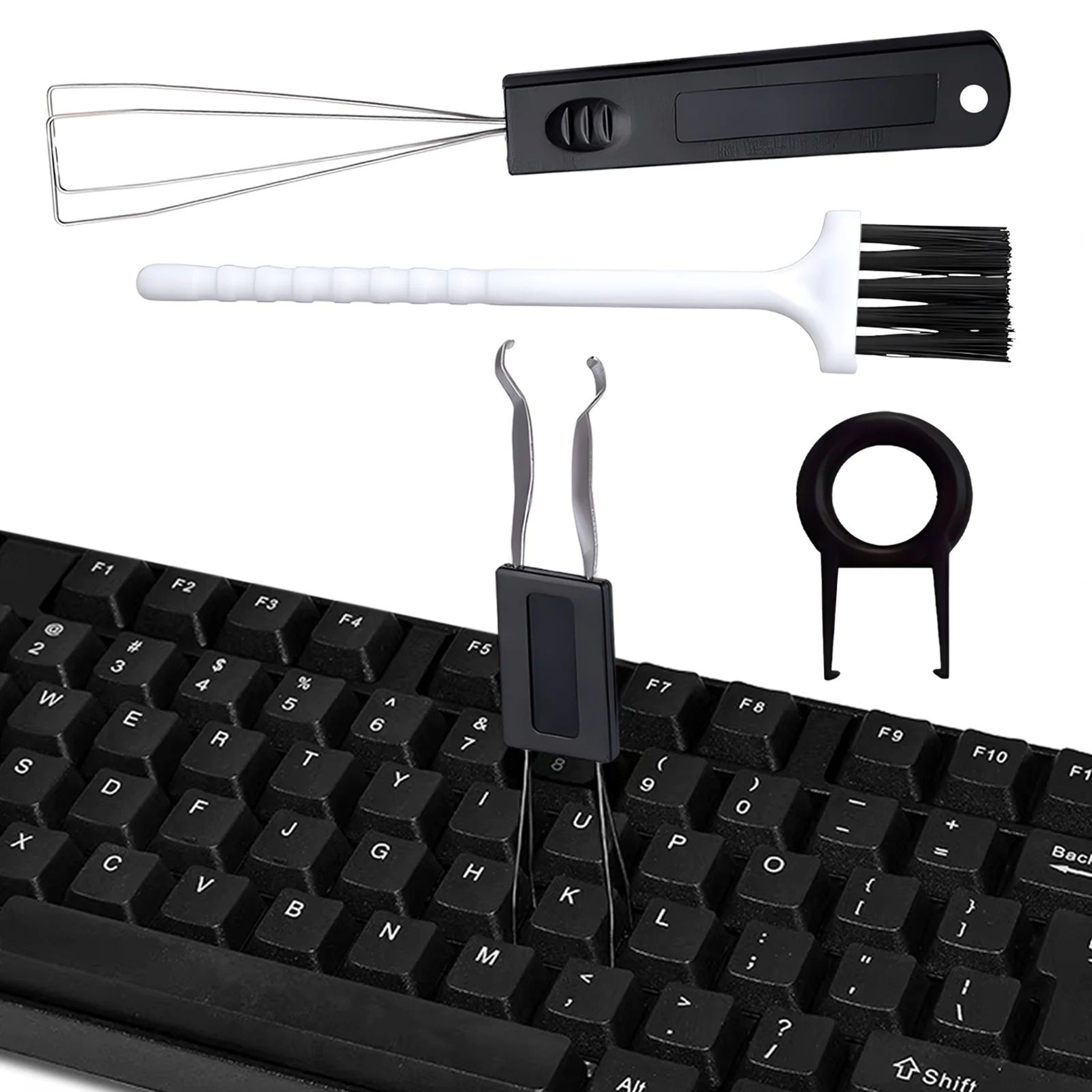 4 Piece Mechanical Keyboard Keycap Puller And Cleaning Kit 9