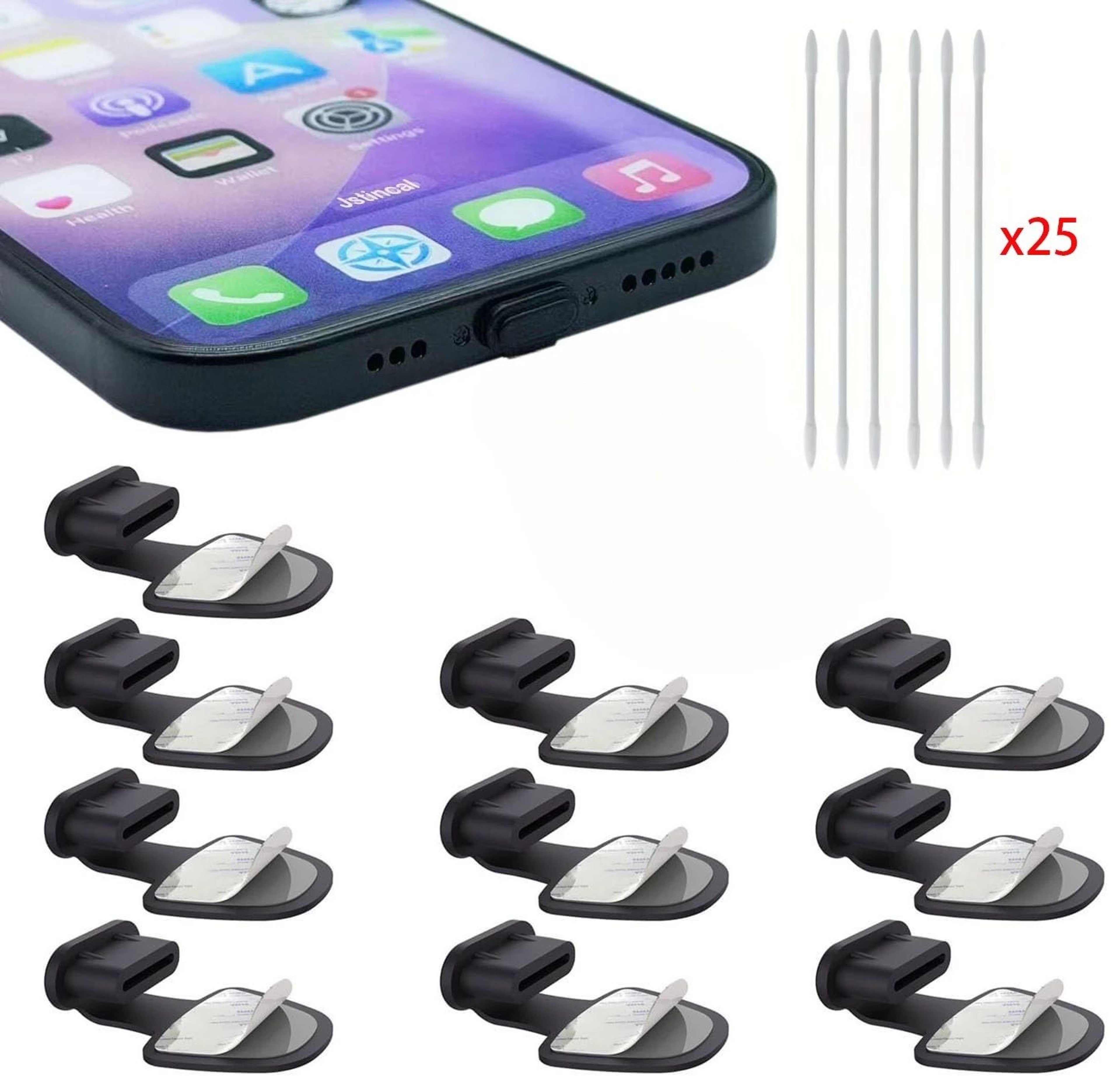 Anti Lost USB C Charging Port Dust Plug 8
