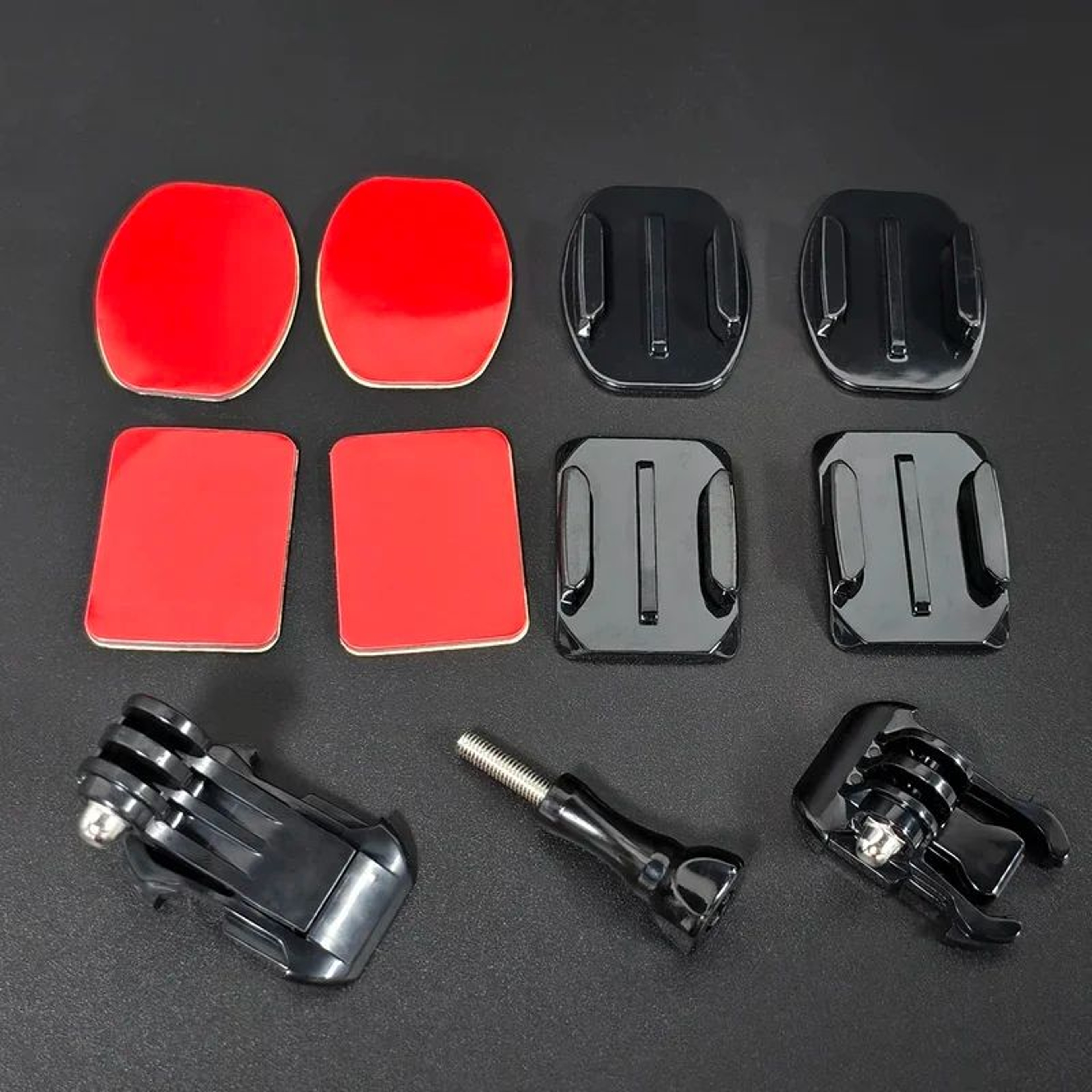 Curved Flat Adhesive Action Camera Helmet Mounts 0