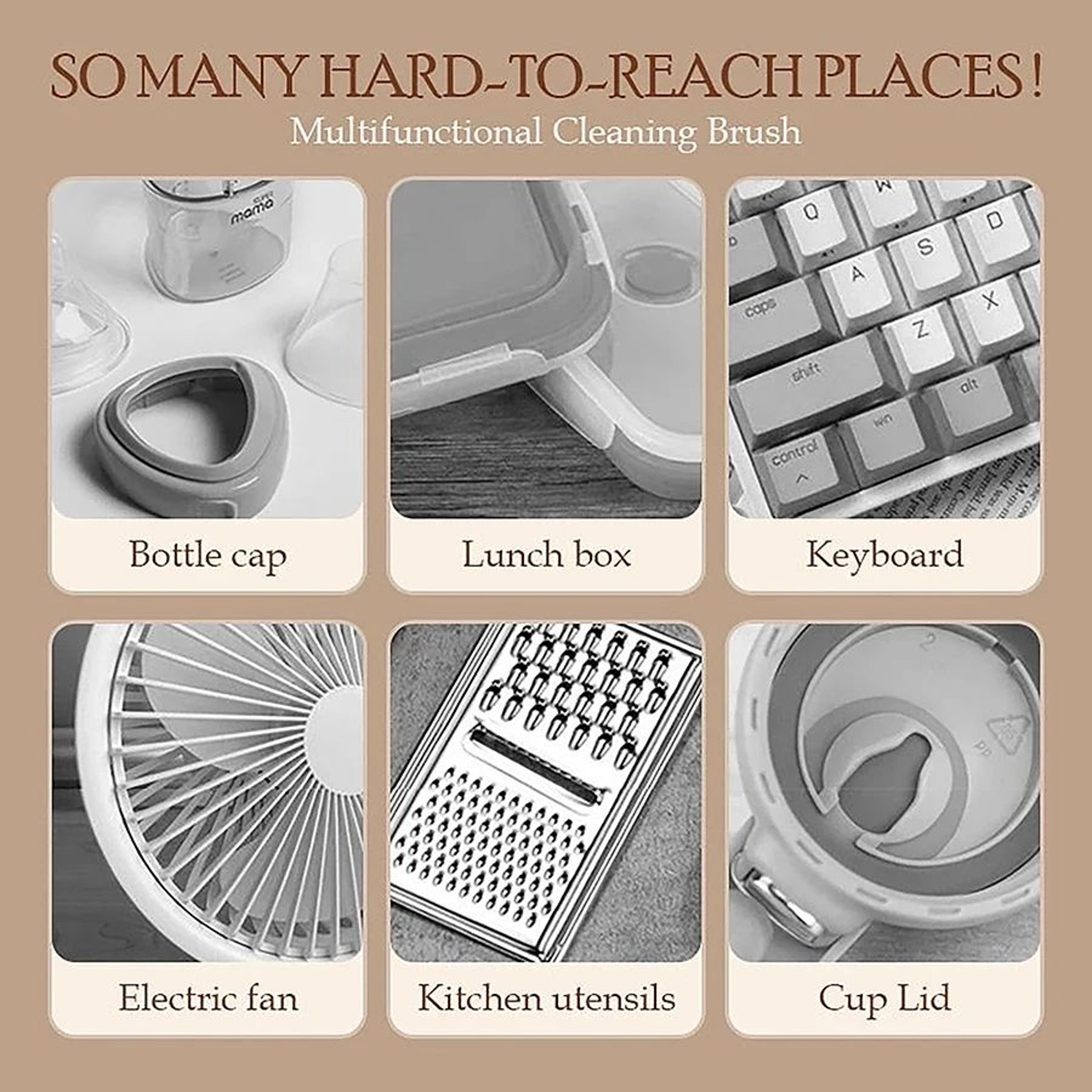 Multifunctional Crevice And Keyboard Cleaning Brush 3