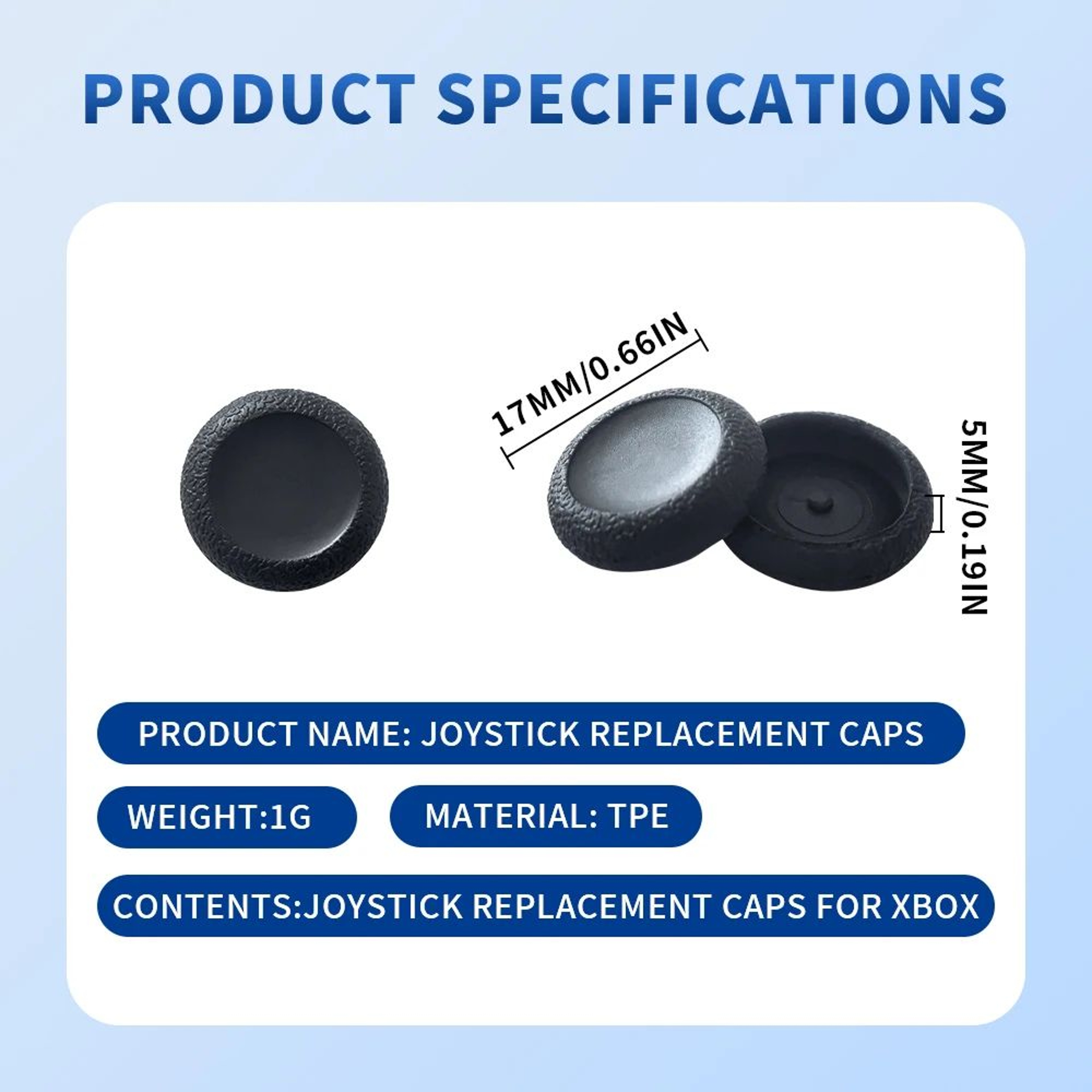 Xbox Controller Replacement Thumbsticks Anti Slip Joystick Caps 5