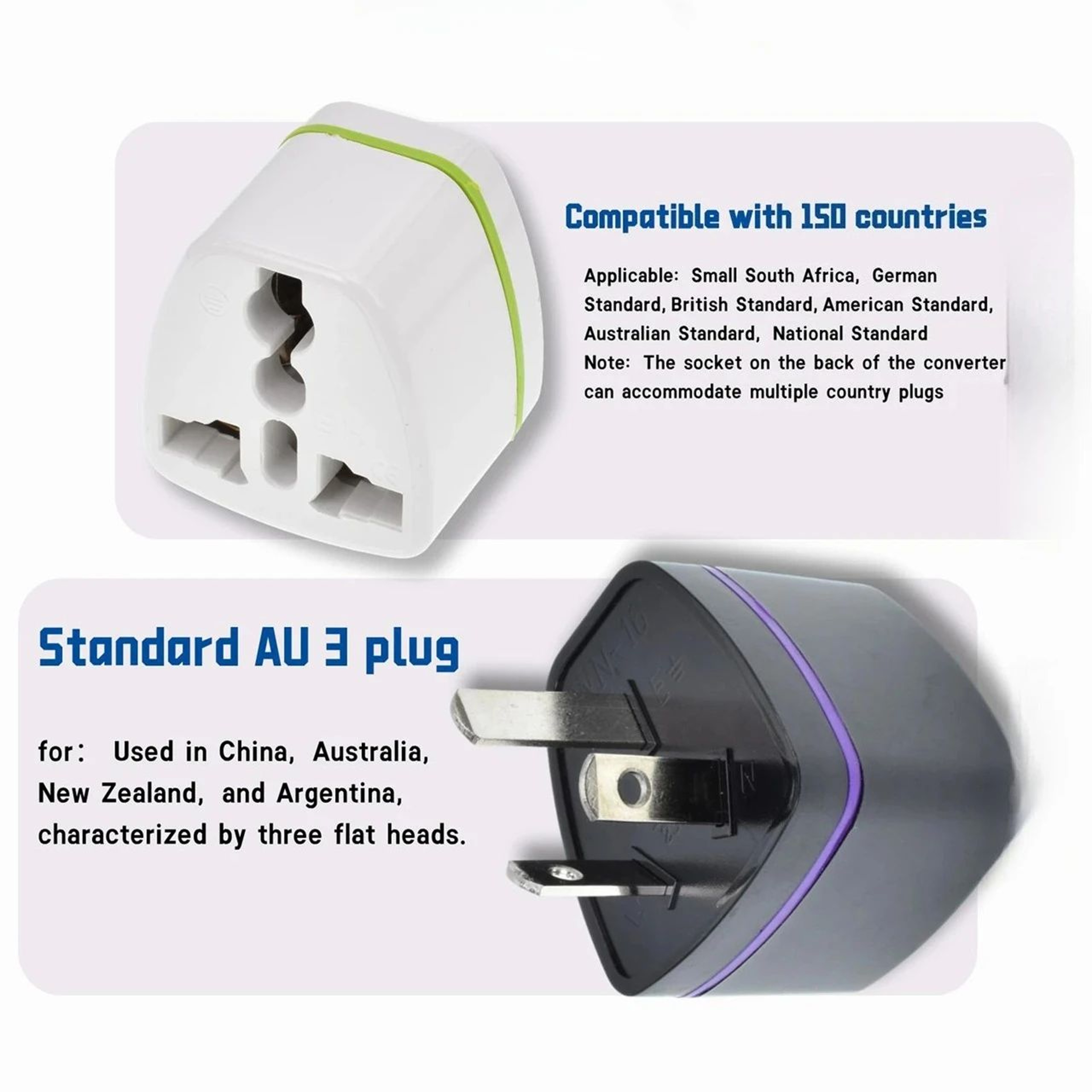 Universal Type I International Travel Plug Adapter 1