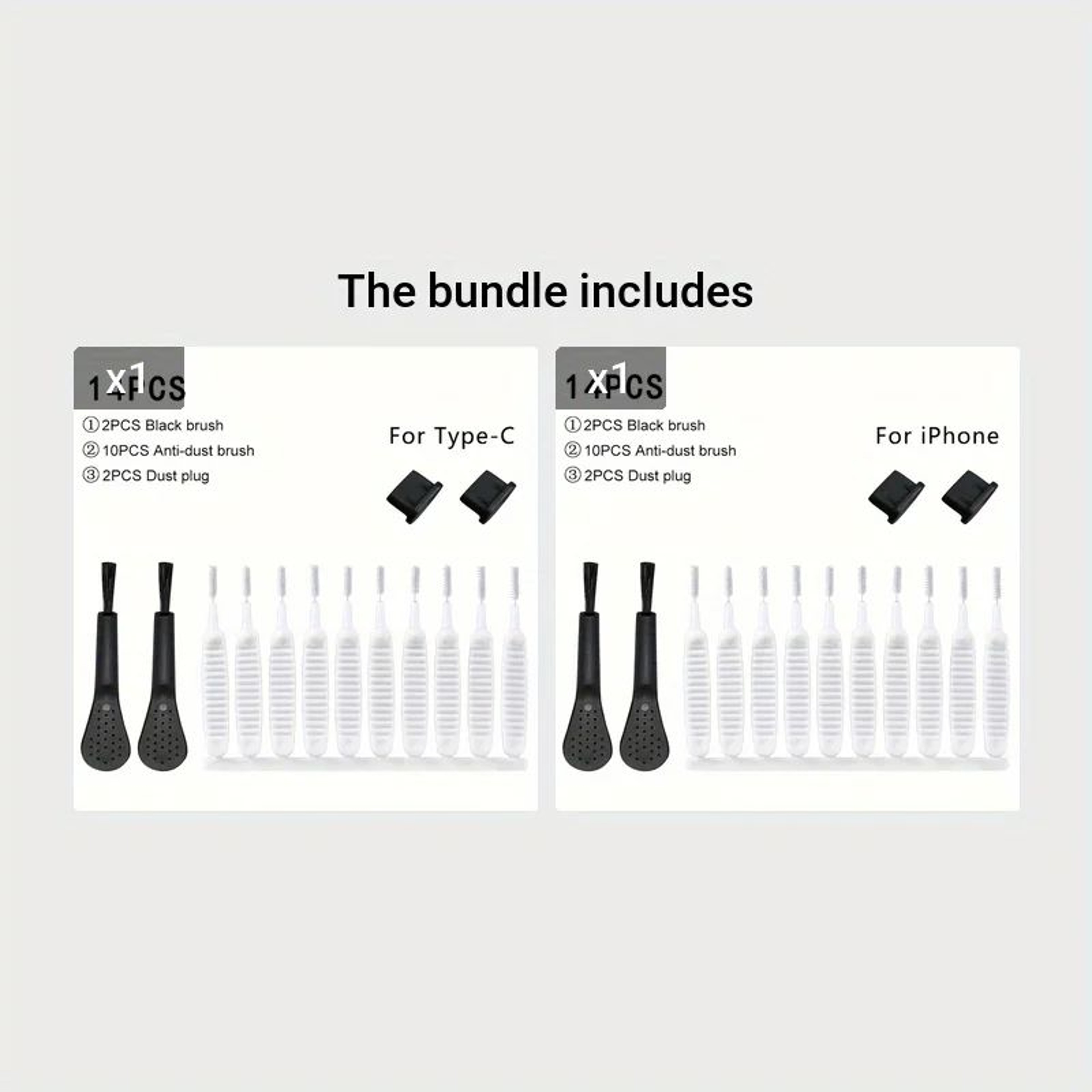 Phone Charging Port Dust Plug And Cleaner Kit 8