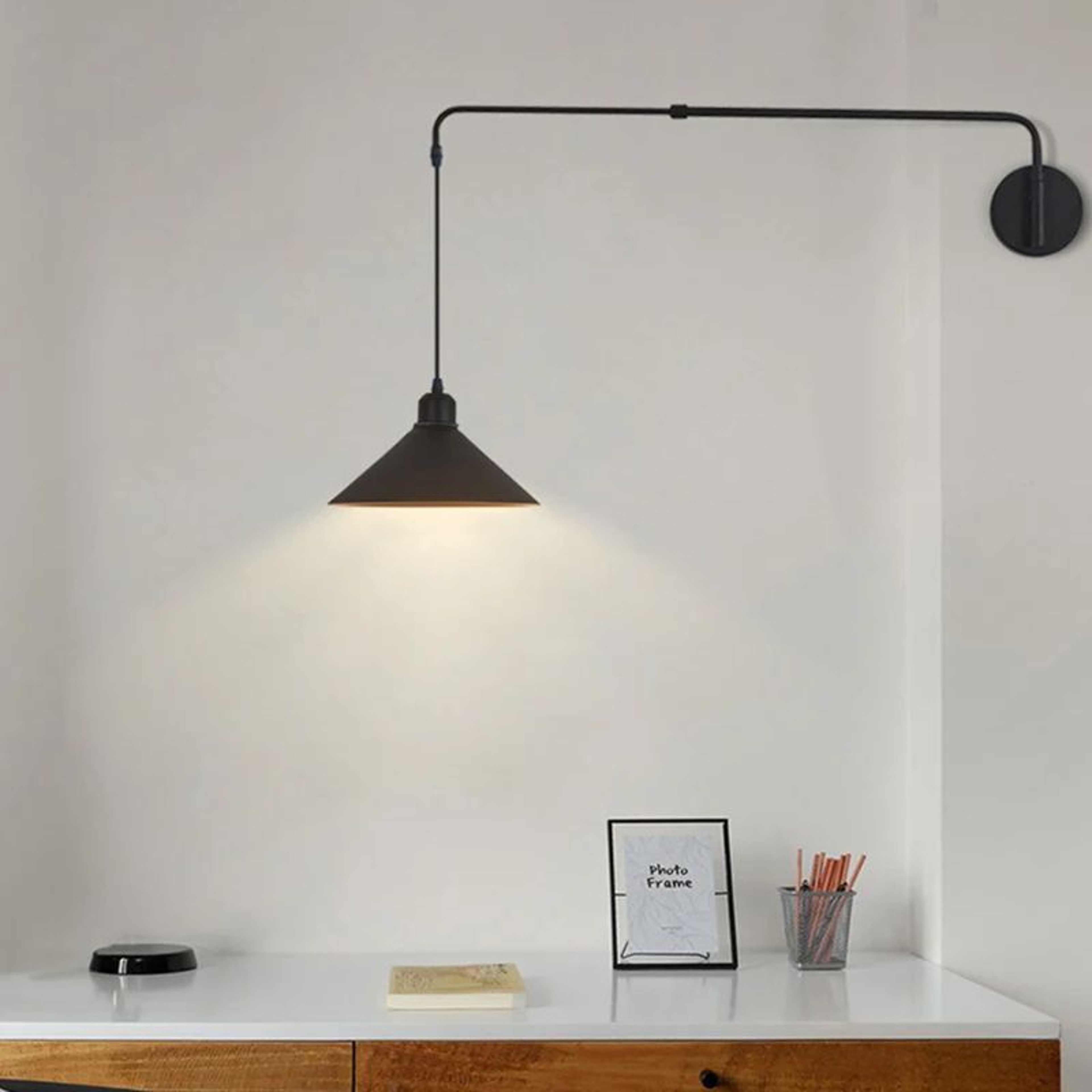 Industrial Adjustable Swing Arm Wall Lamp 3