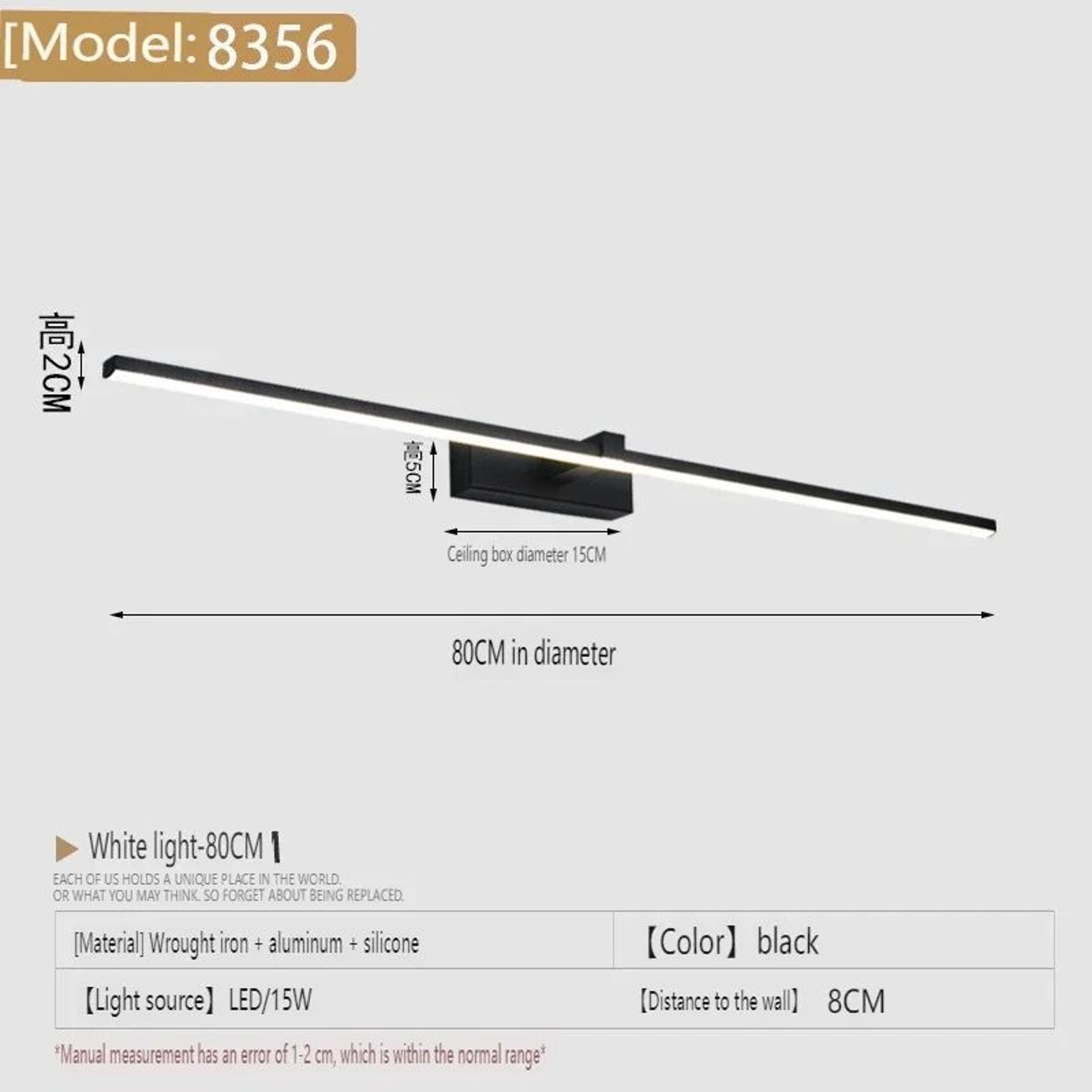 Modern LED Bathroom Mirror Light 8