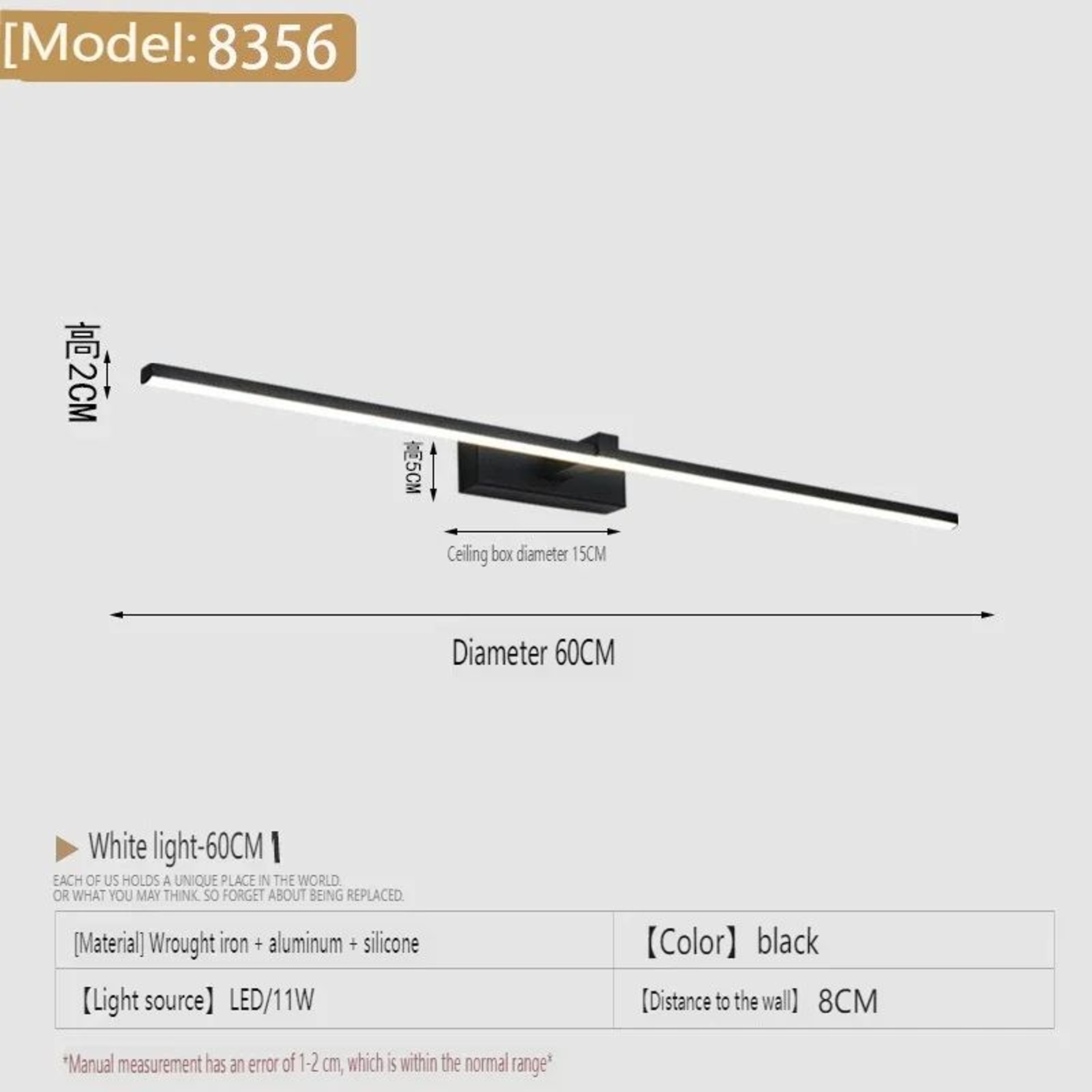 Modern LED Bathroom Mirror Light 7