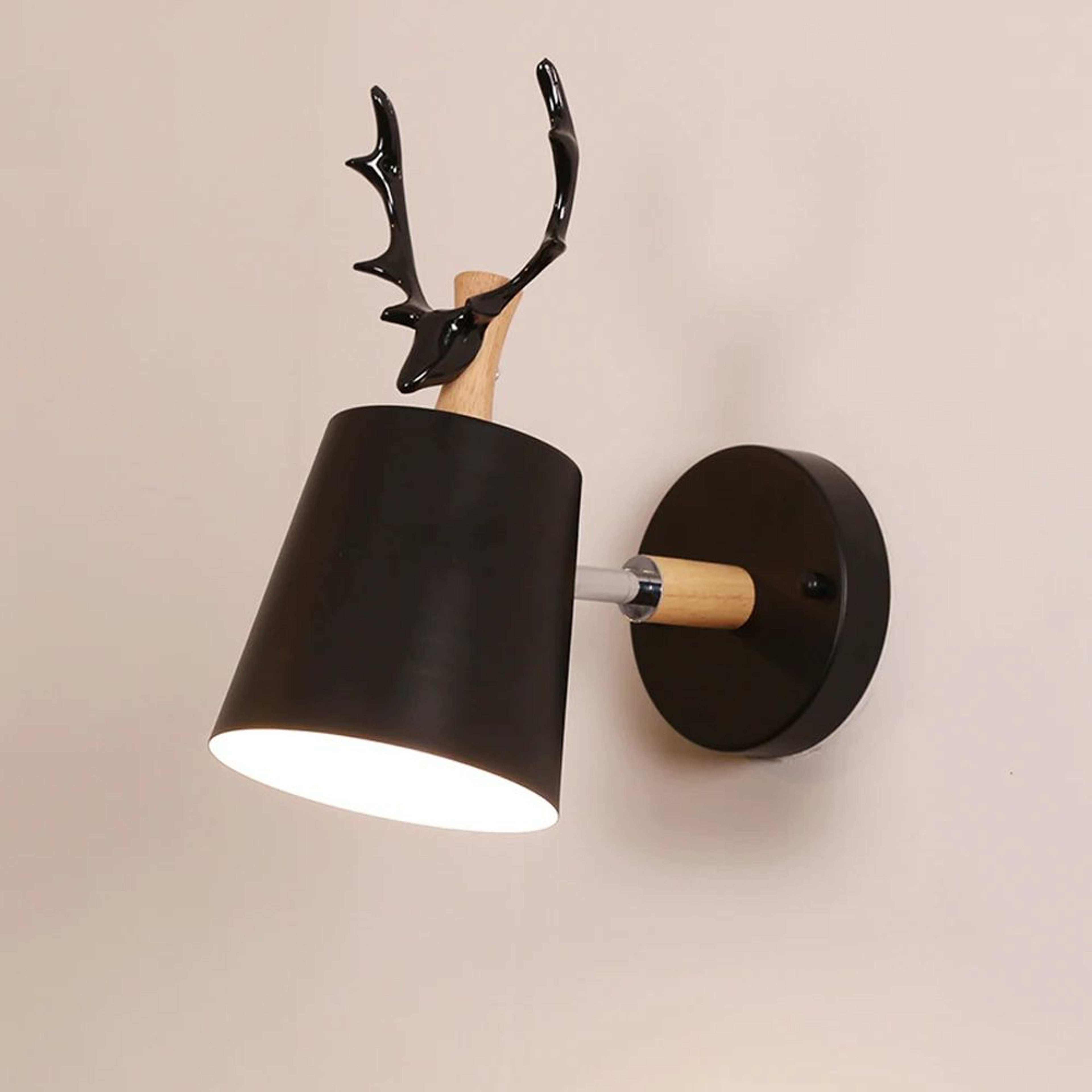 Nordic Adjustable Deer Antler Wall Lamp 7