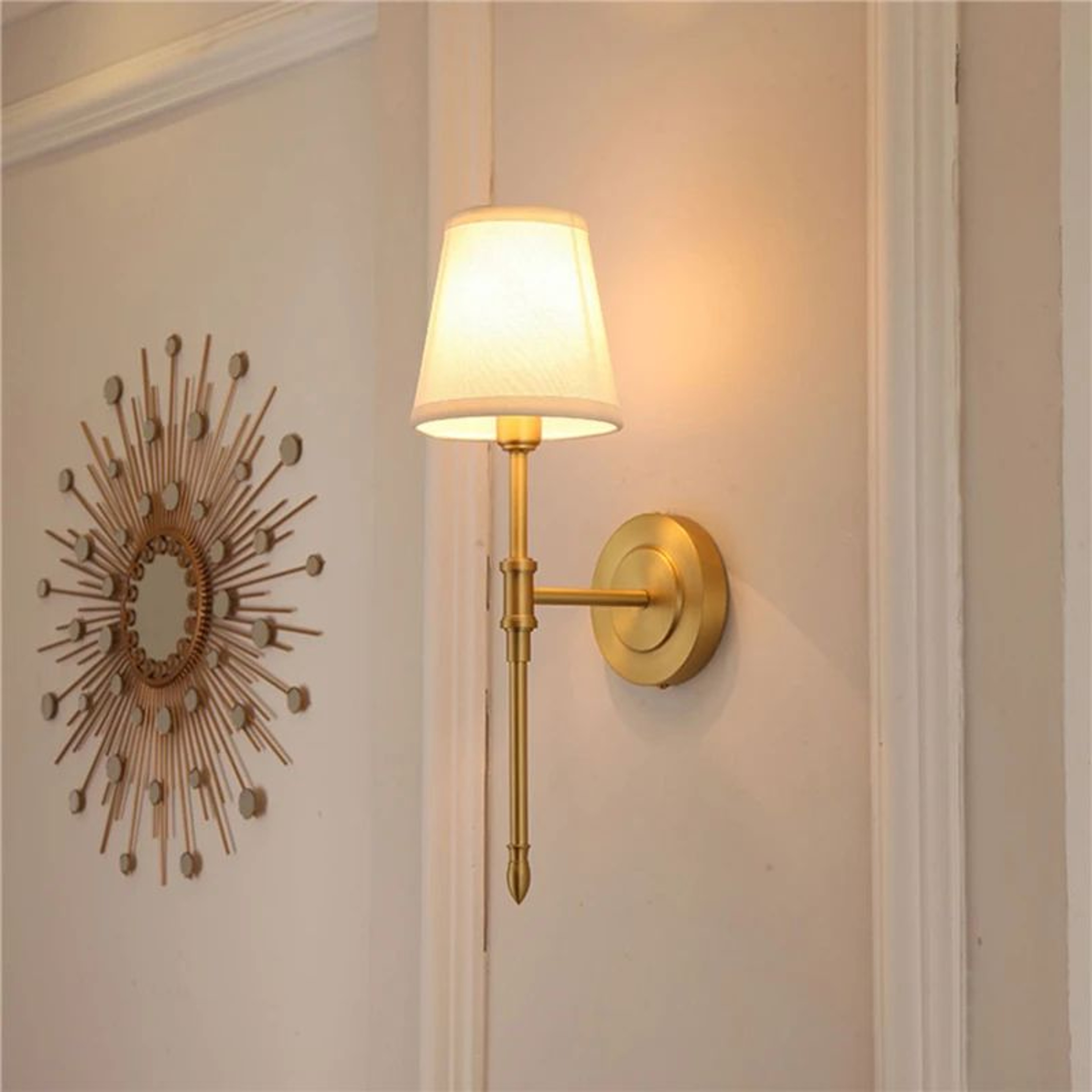 Nordic Copper Crystal LED Wall Sconce 4