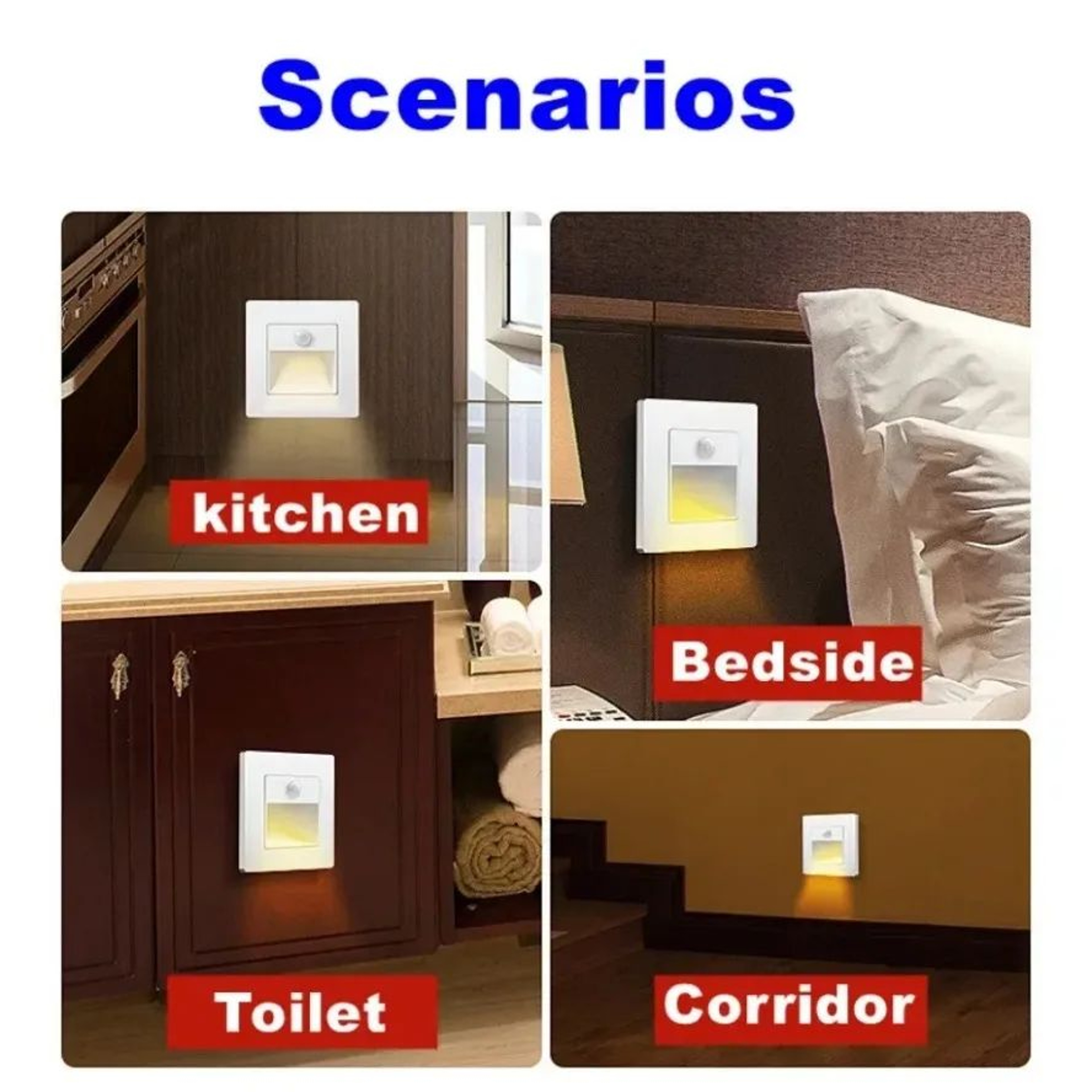 5 Pack Motion Sensor LED Recessed Stair Lights 4