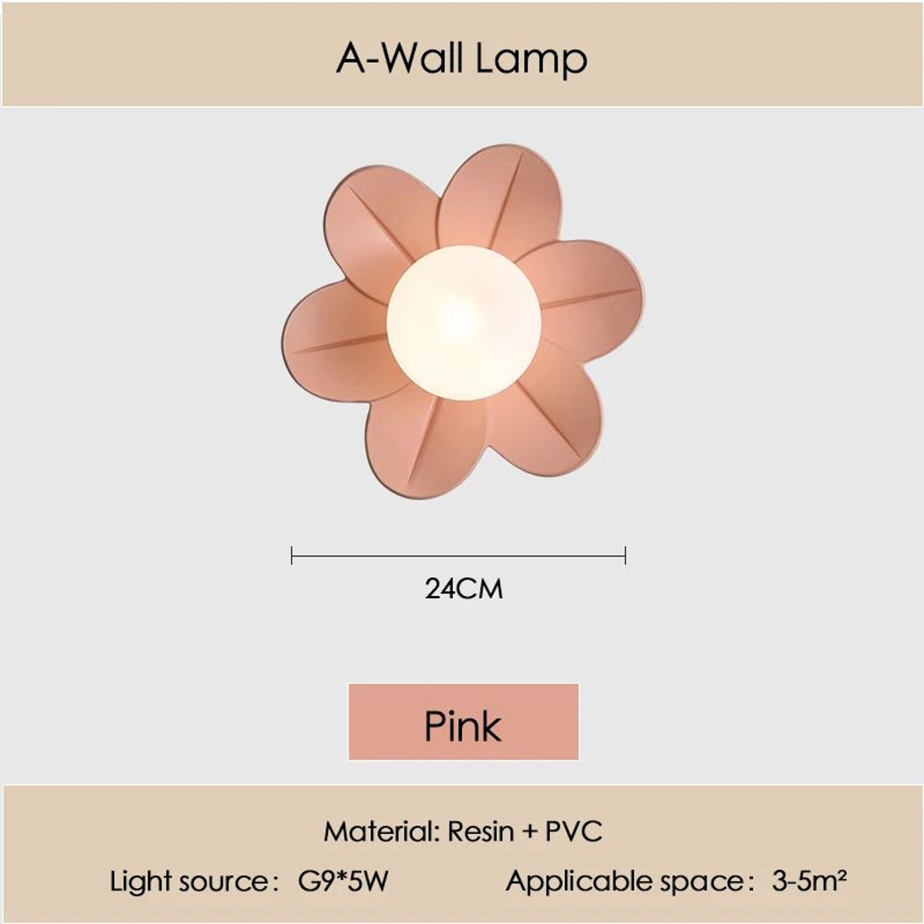 Romantic Petal Flower Wall Lamp 8
