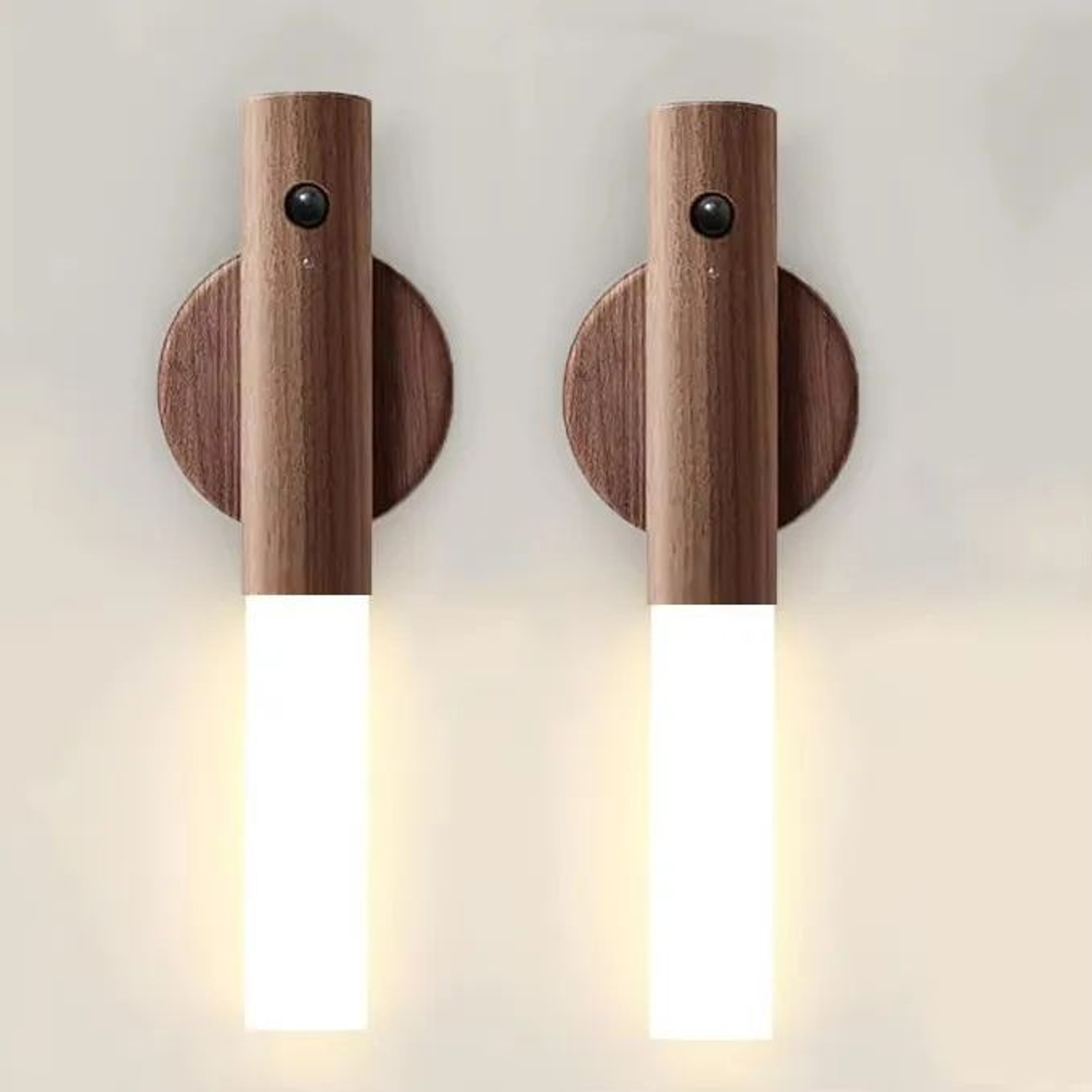 Rechargeable Wooden Motion Sensor Night Light 0