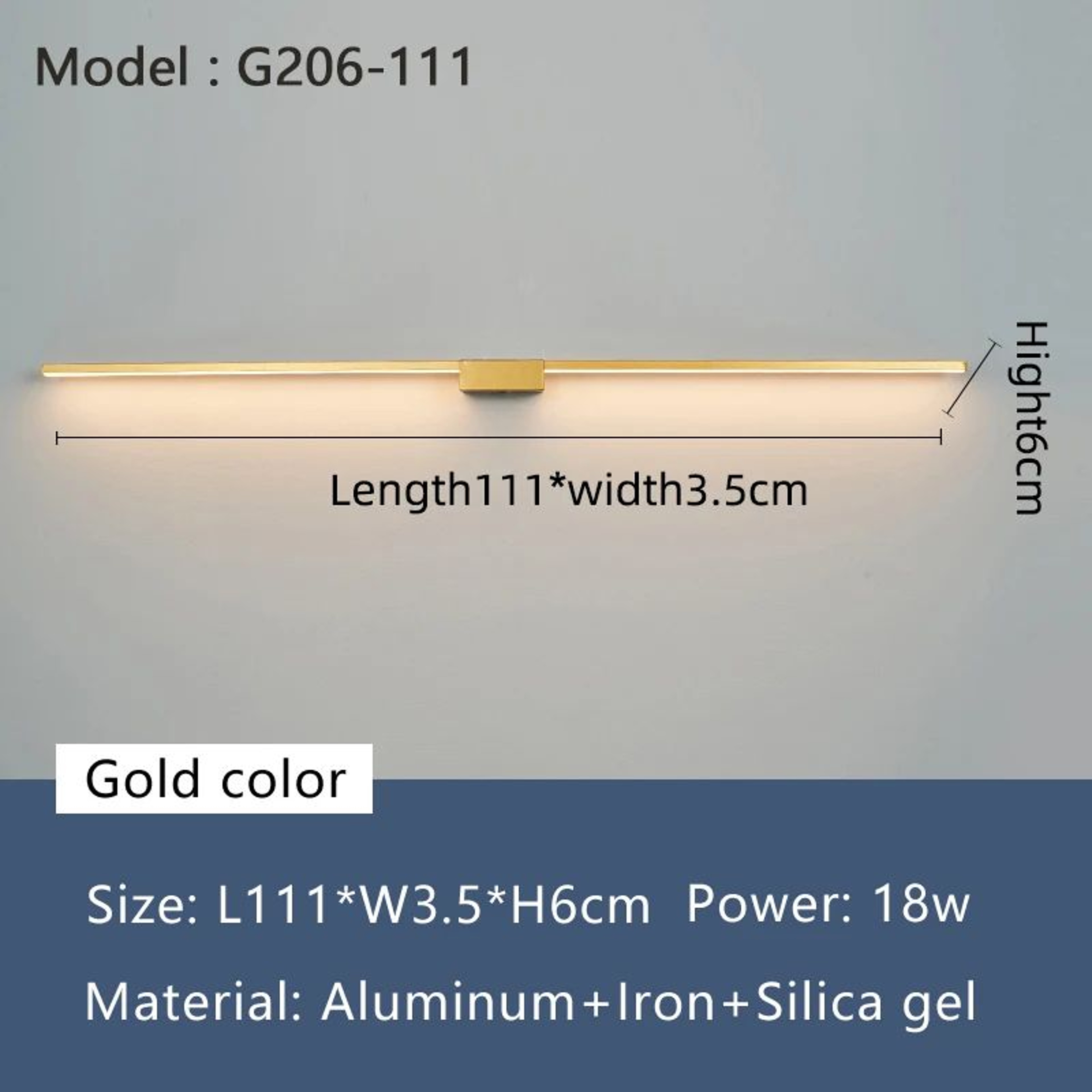 NEO Gleam Modern LED Bathroom Mirror Light 11