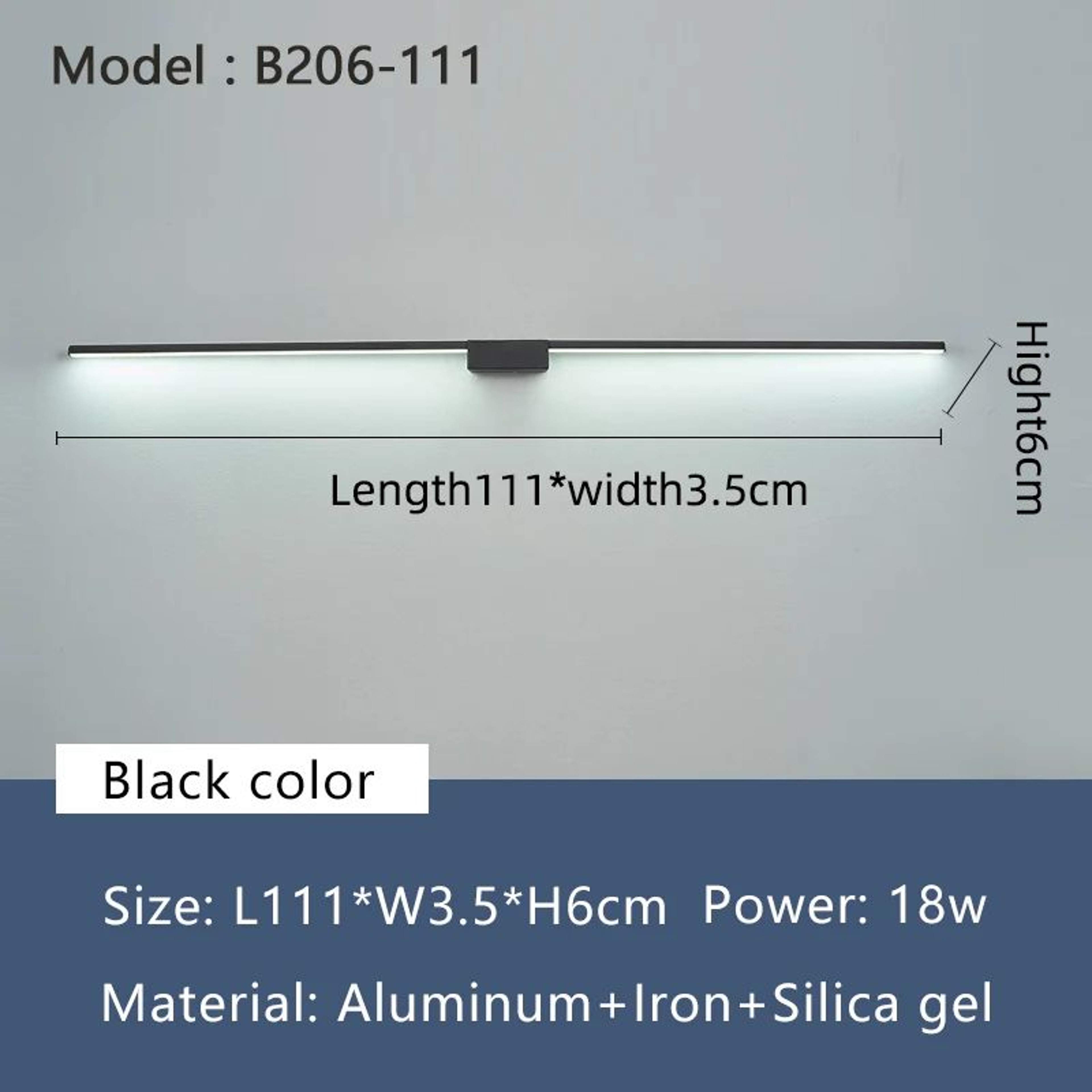 NEO Gleam Modern LED Bathroom Mirror Light 10