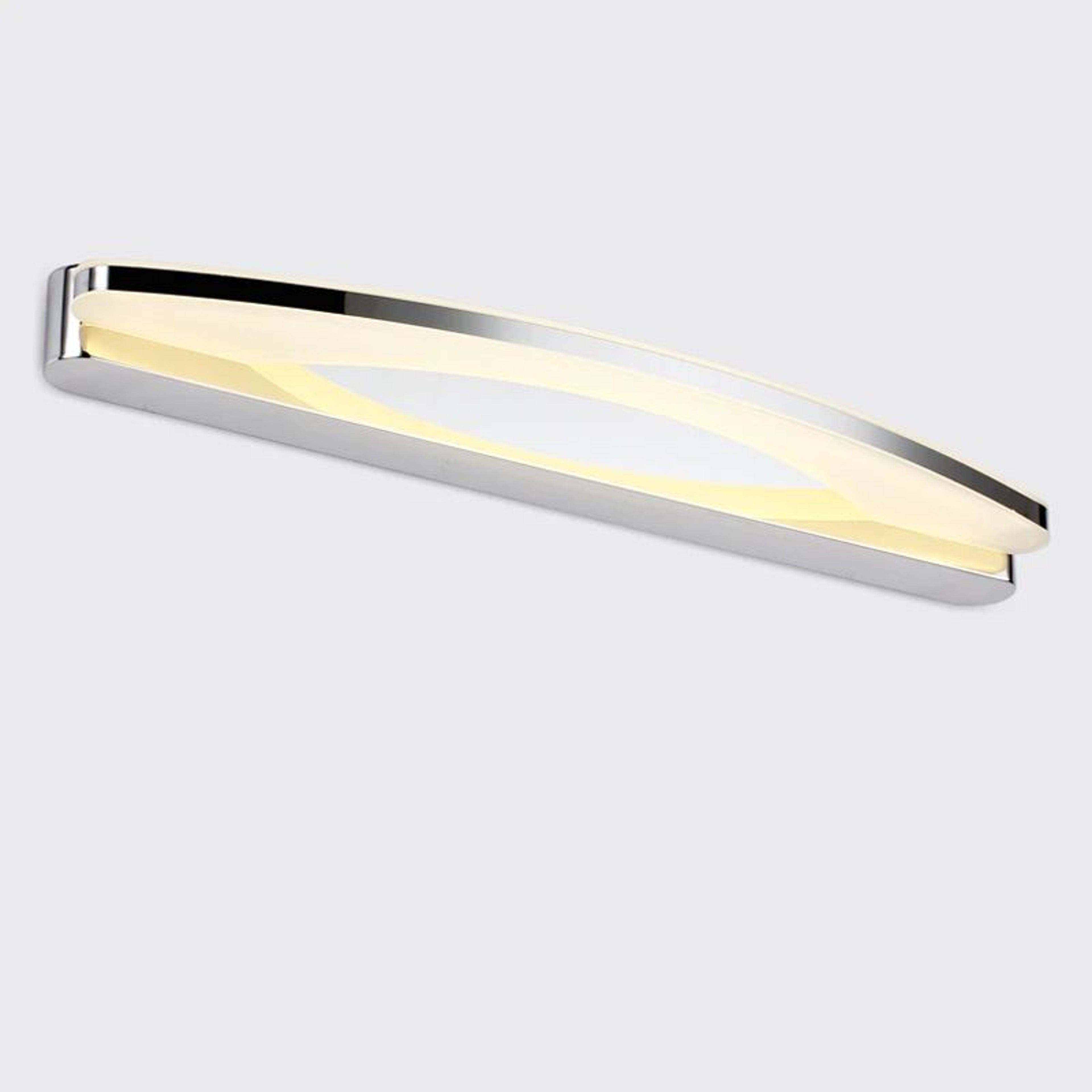 Modern Stainless Steel LED Bathroom Mirror Light 2