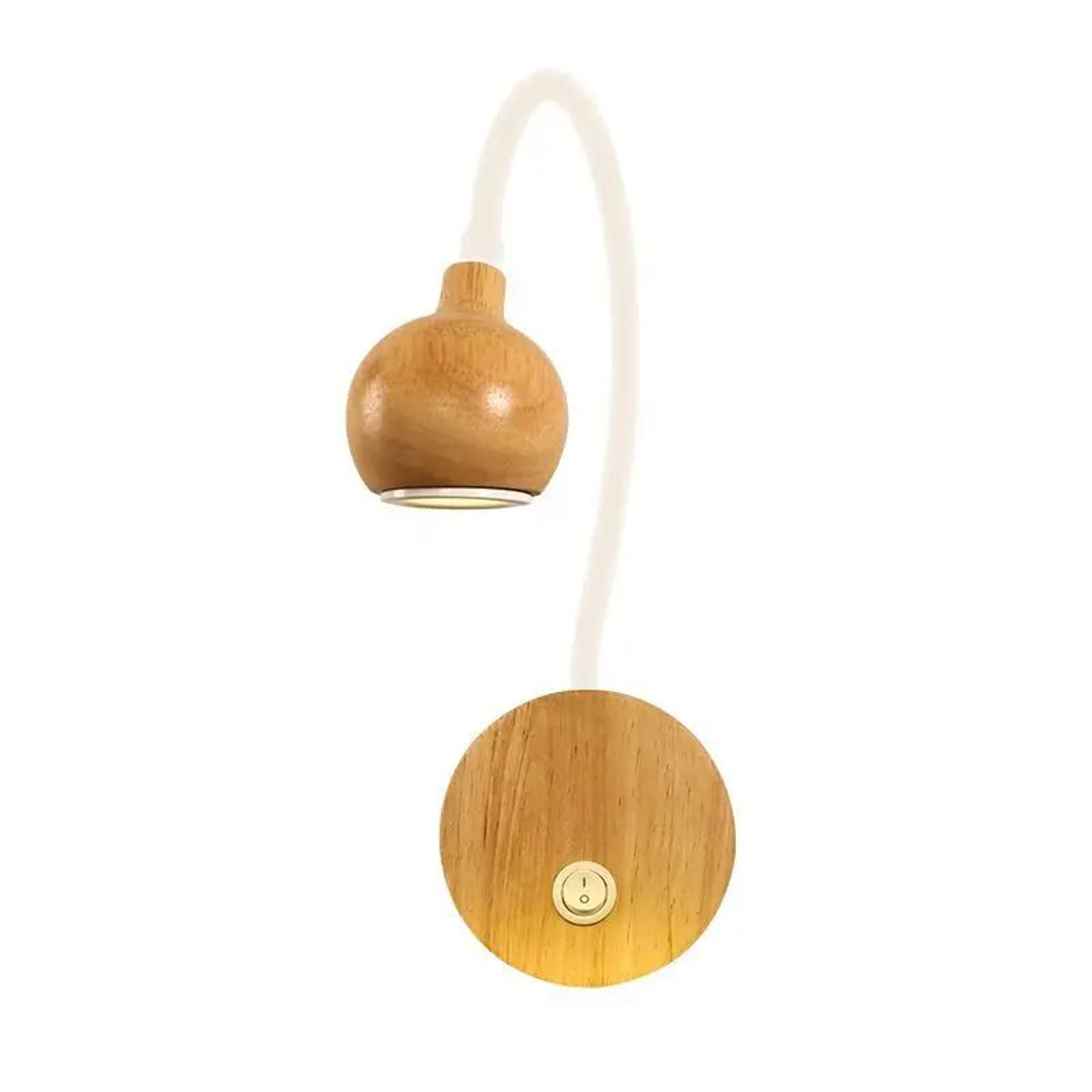 Nordic Wood Adjustable LED Bedside Reading Light 5