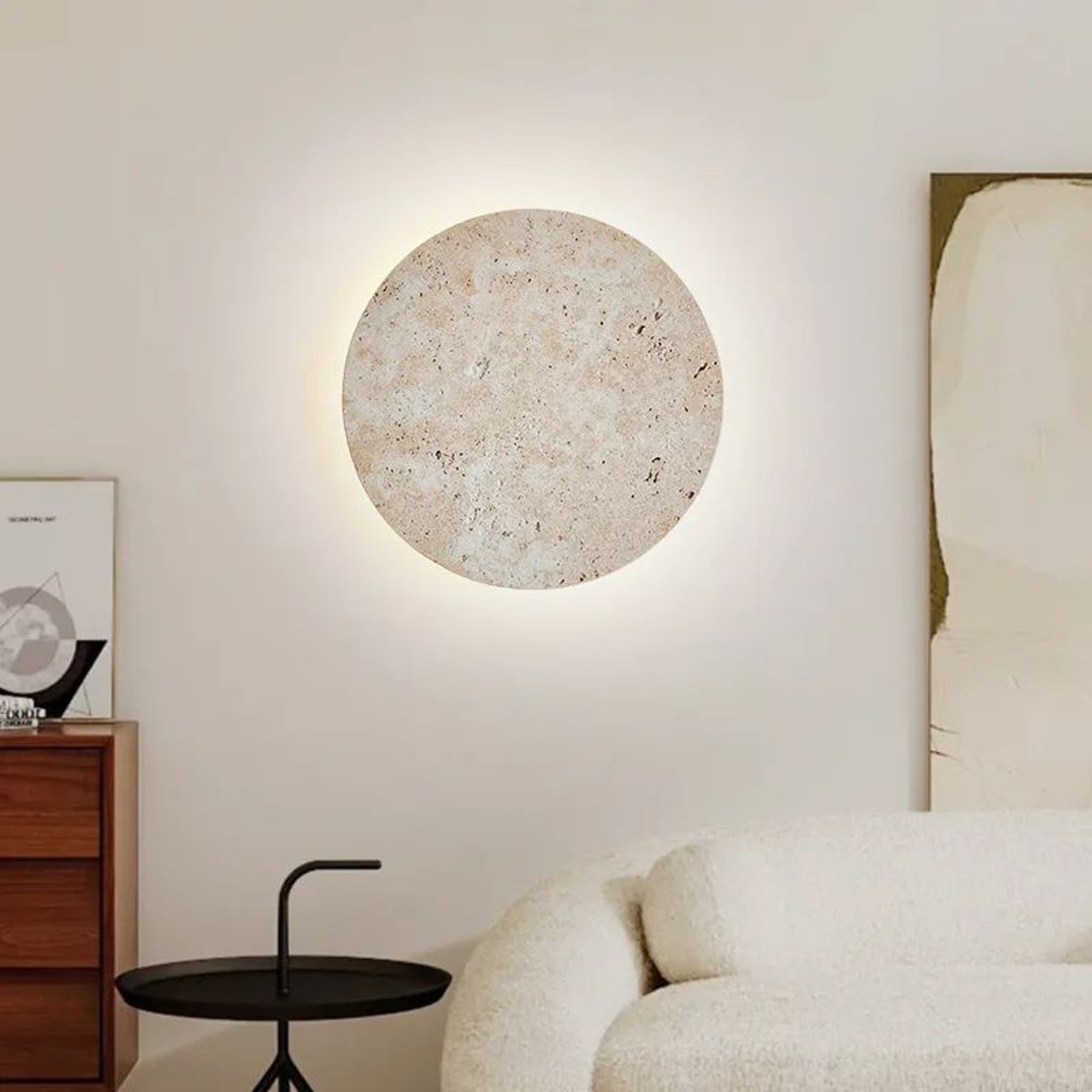 Natural Stone Art Wall Sconce 2