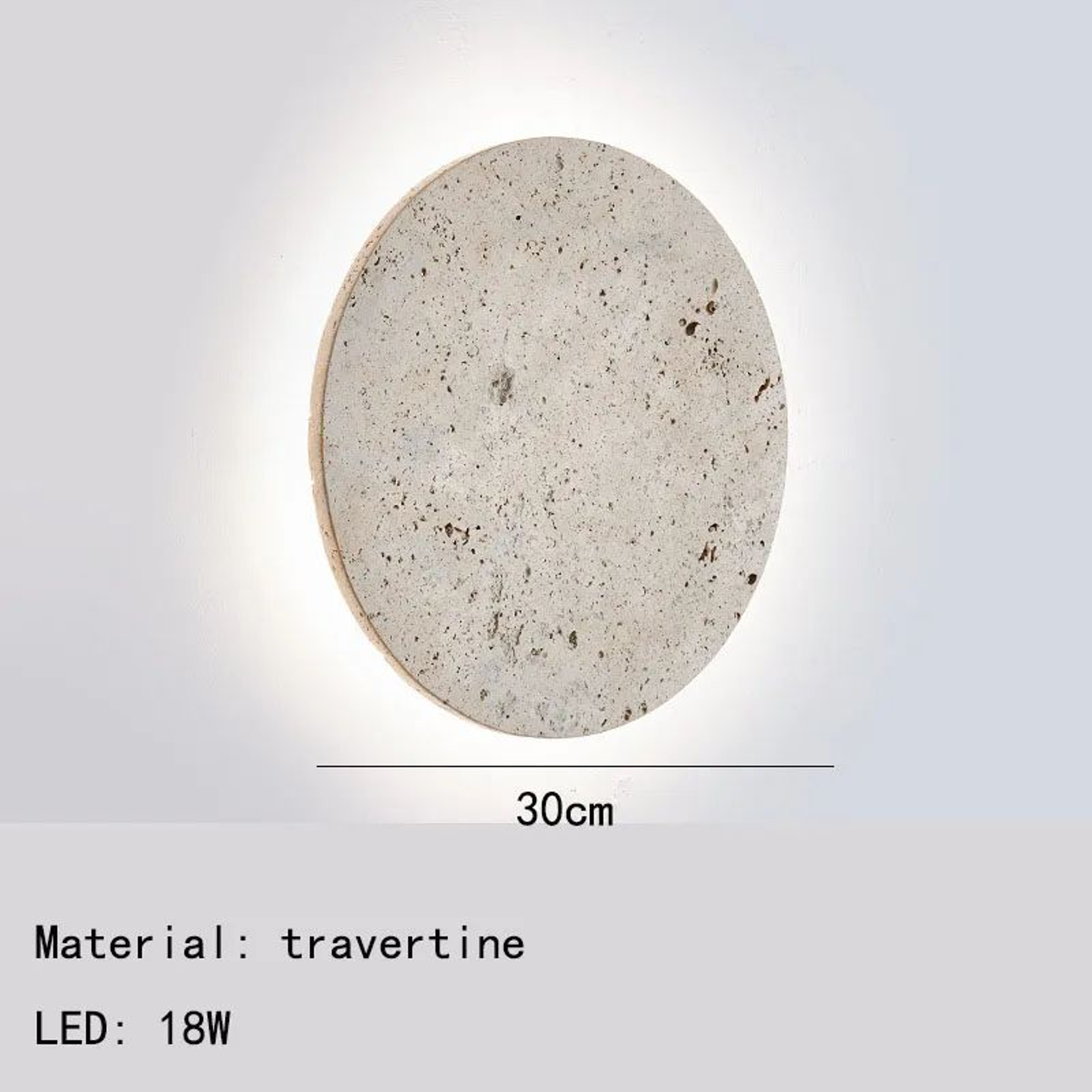 Natural Stone Art Wall Sconce 16