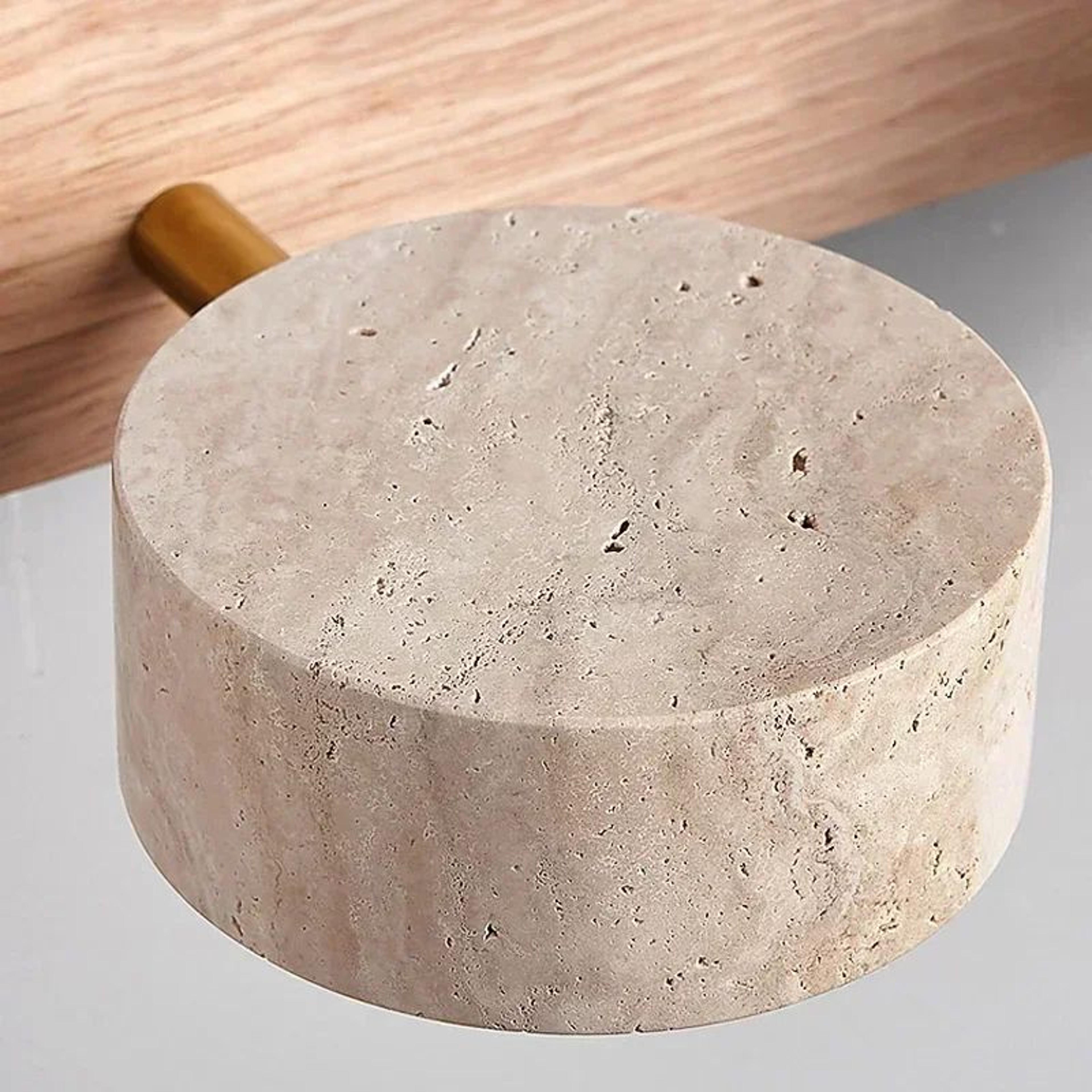 Wabi Sabi Travertine Rotatable LED Wall Light 5