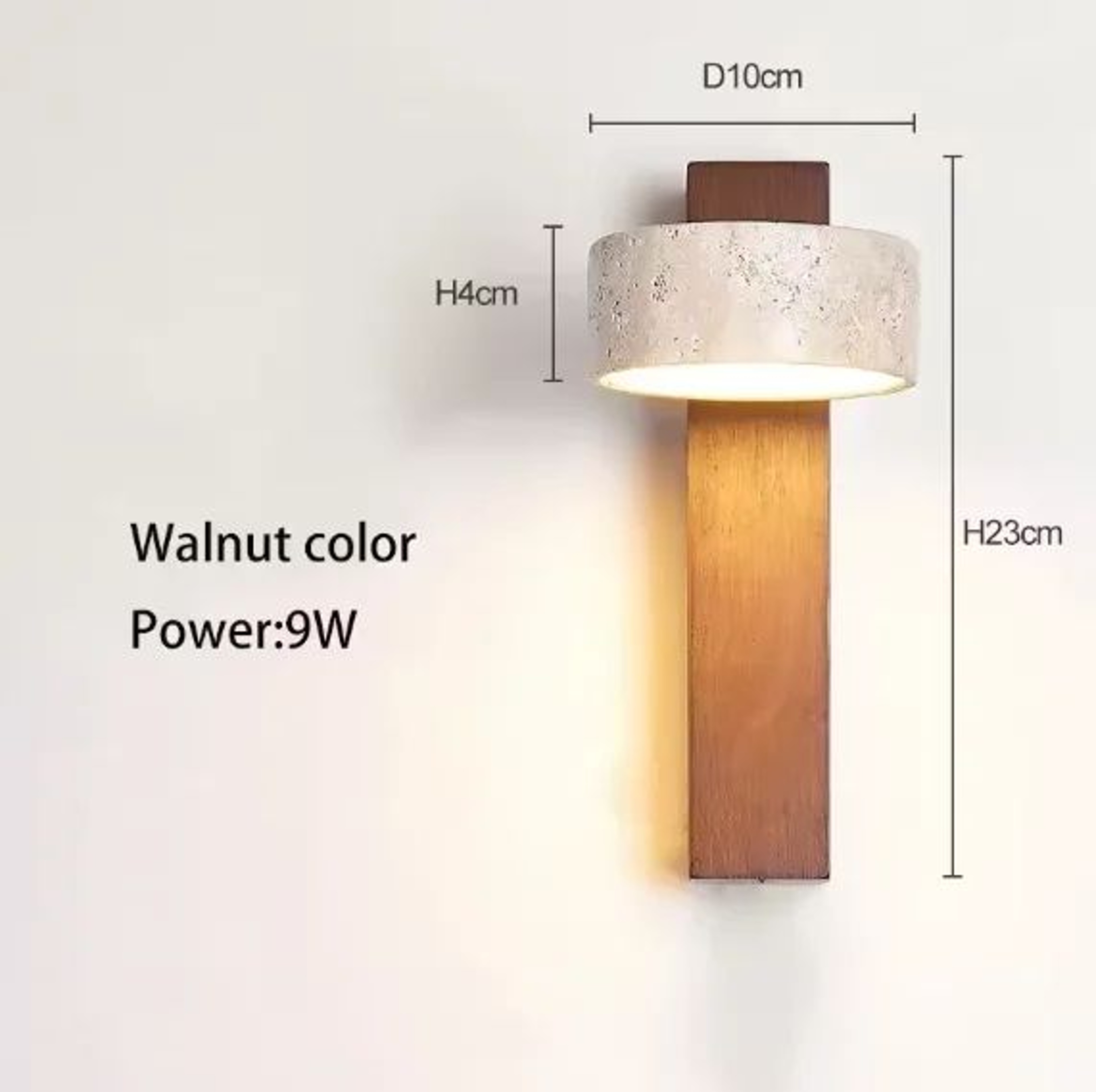 Wabi Sabi Travertine Rotatable LED Wall Light 16