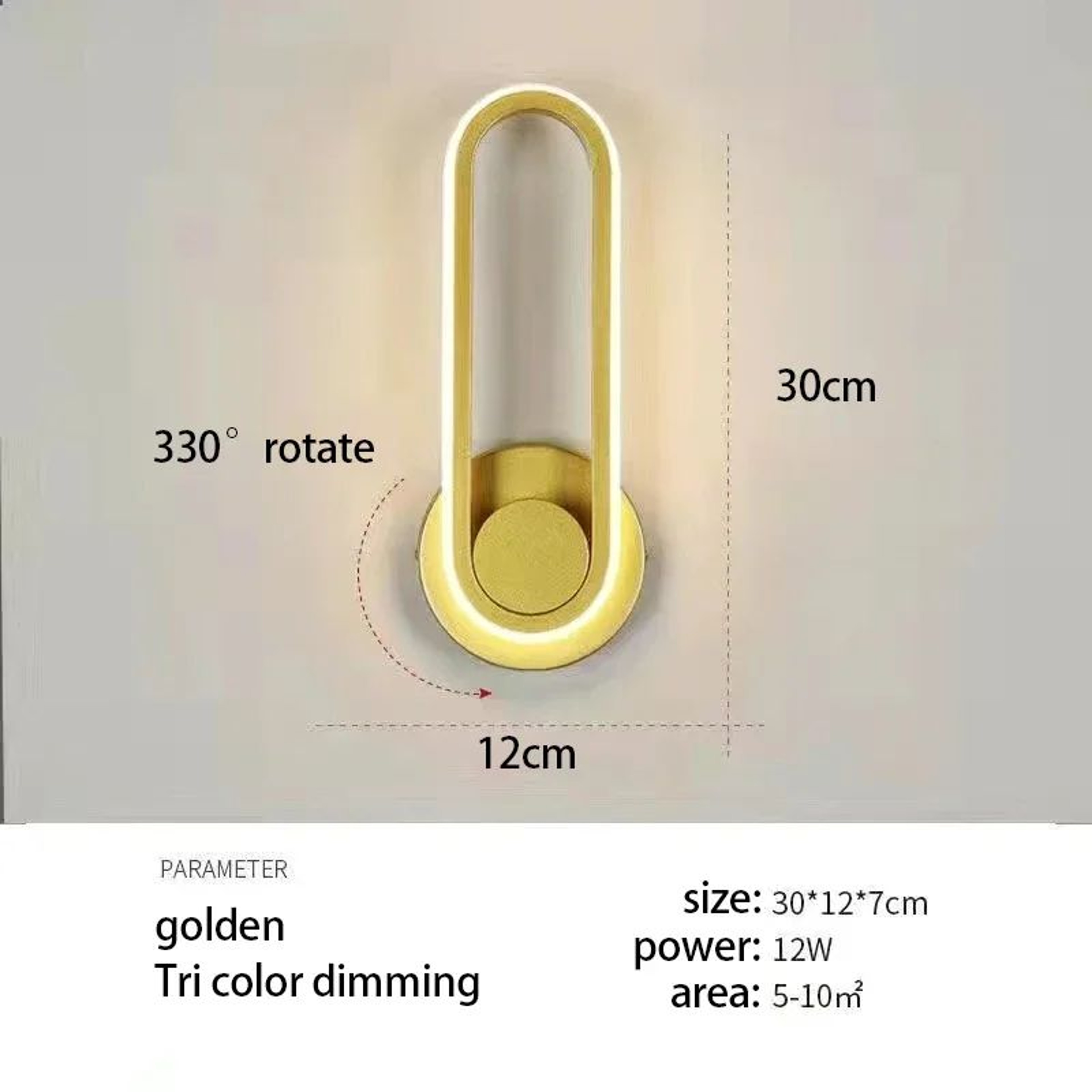 Modern Rotatable LED Wall Sconce 9