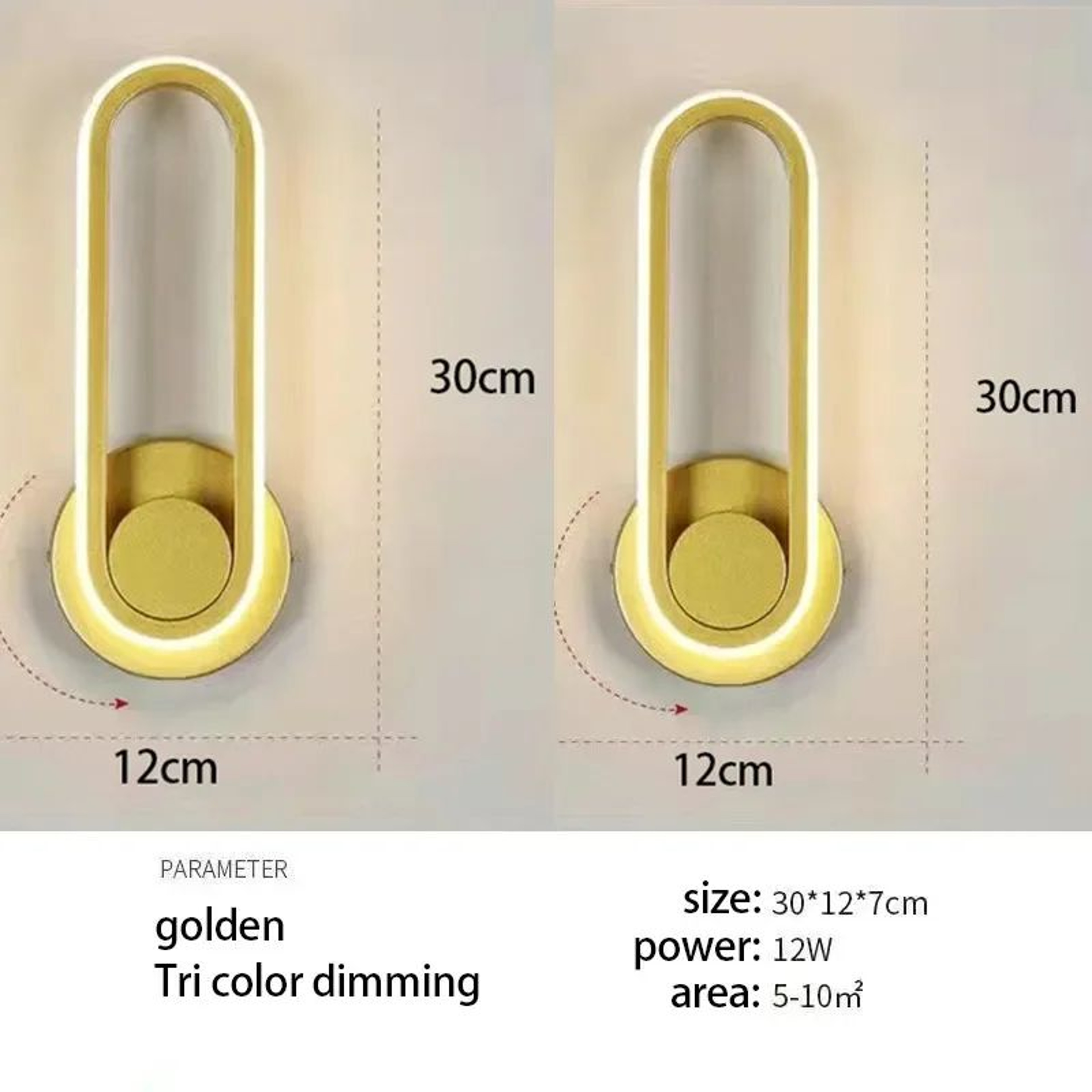 Modern Rotatable LED Wall Sconce 12