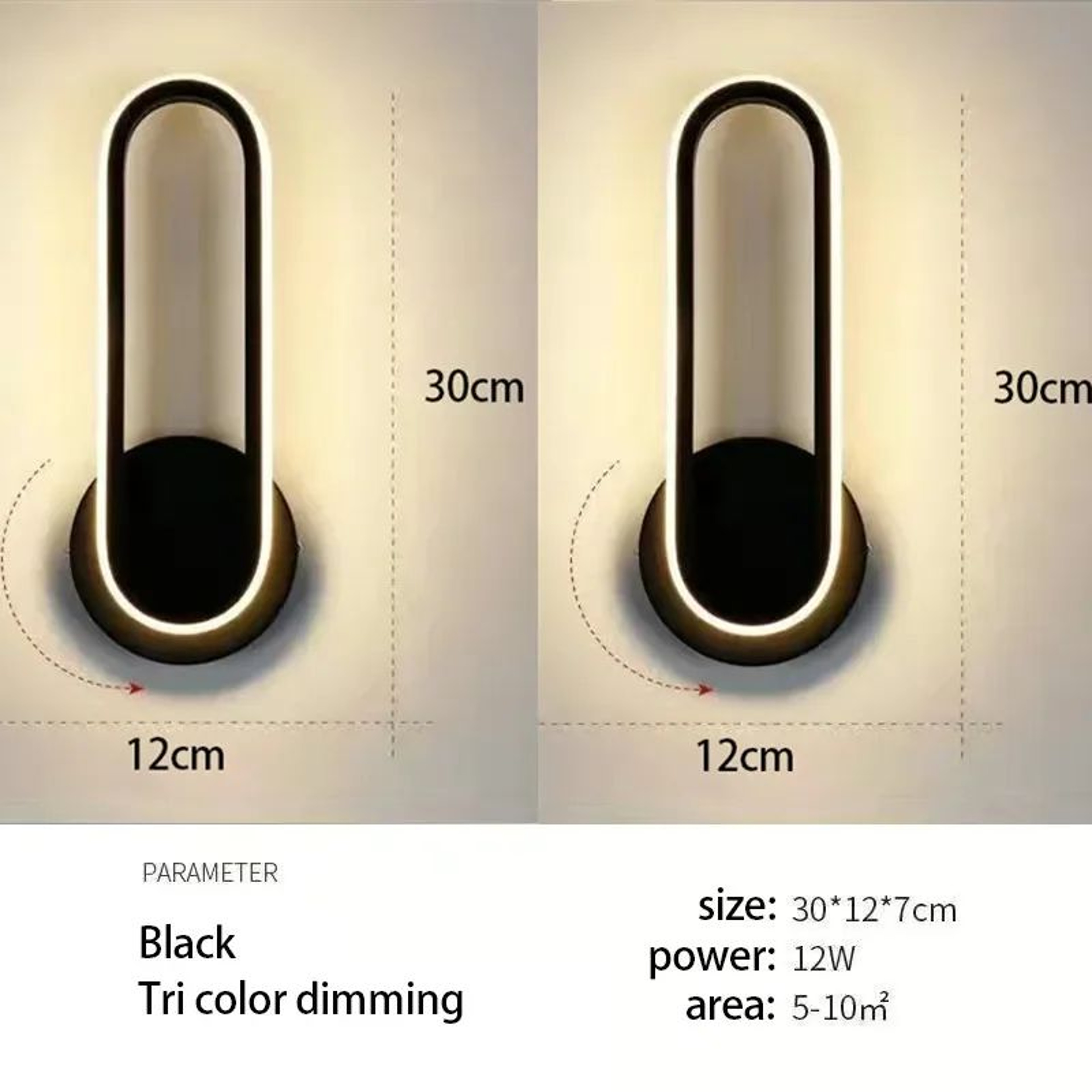 Modern Rotatable LED Wall Sconce 7