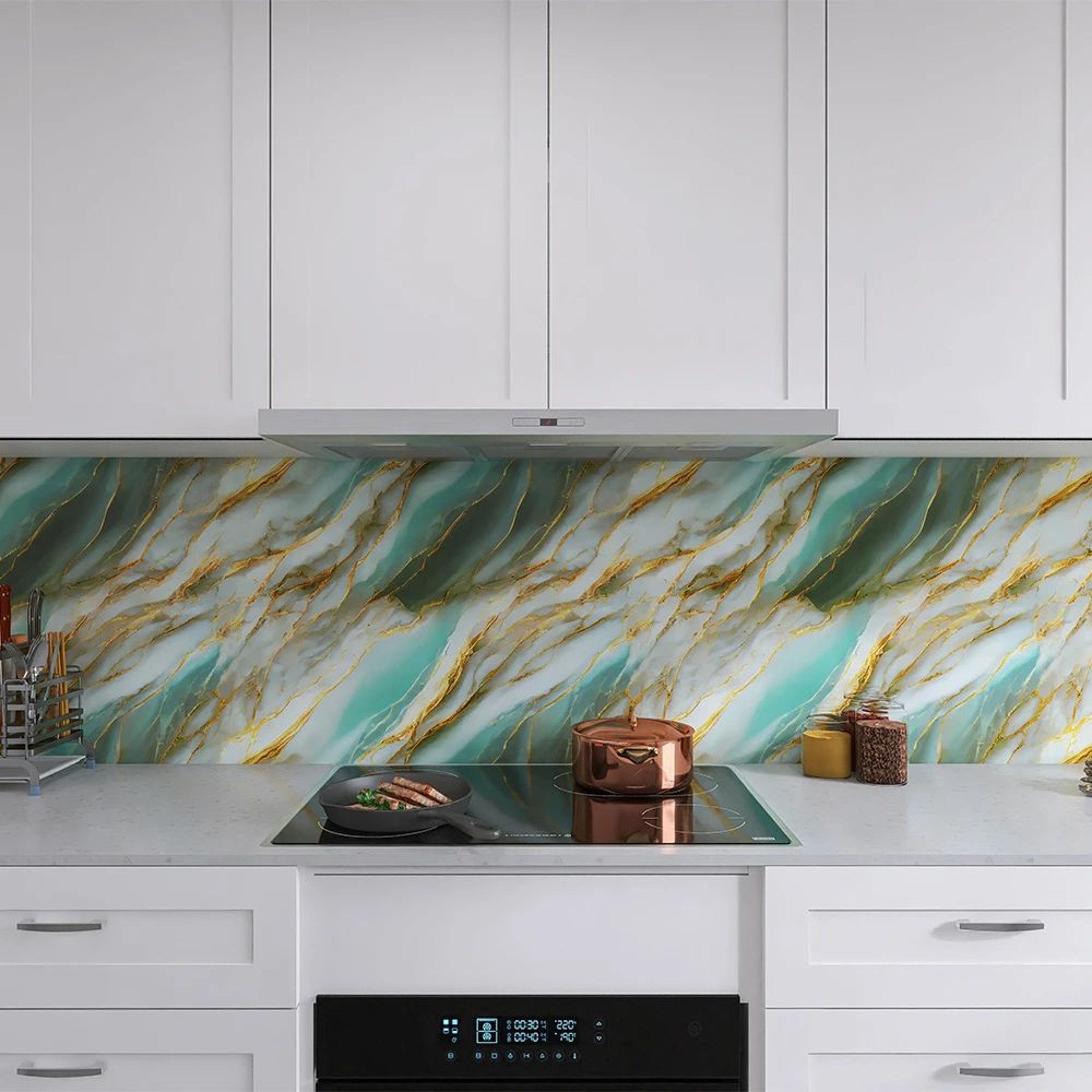 Marvelle Marble Self Adhesive Kitchen Wallpaper 5