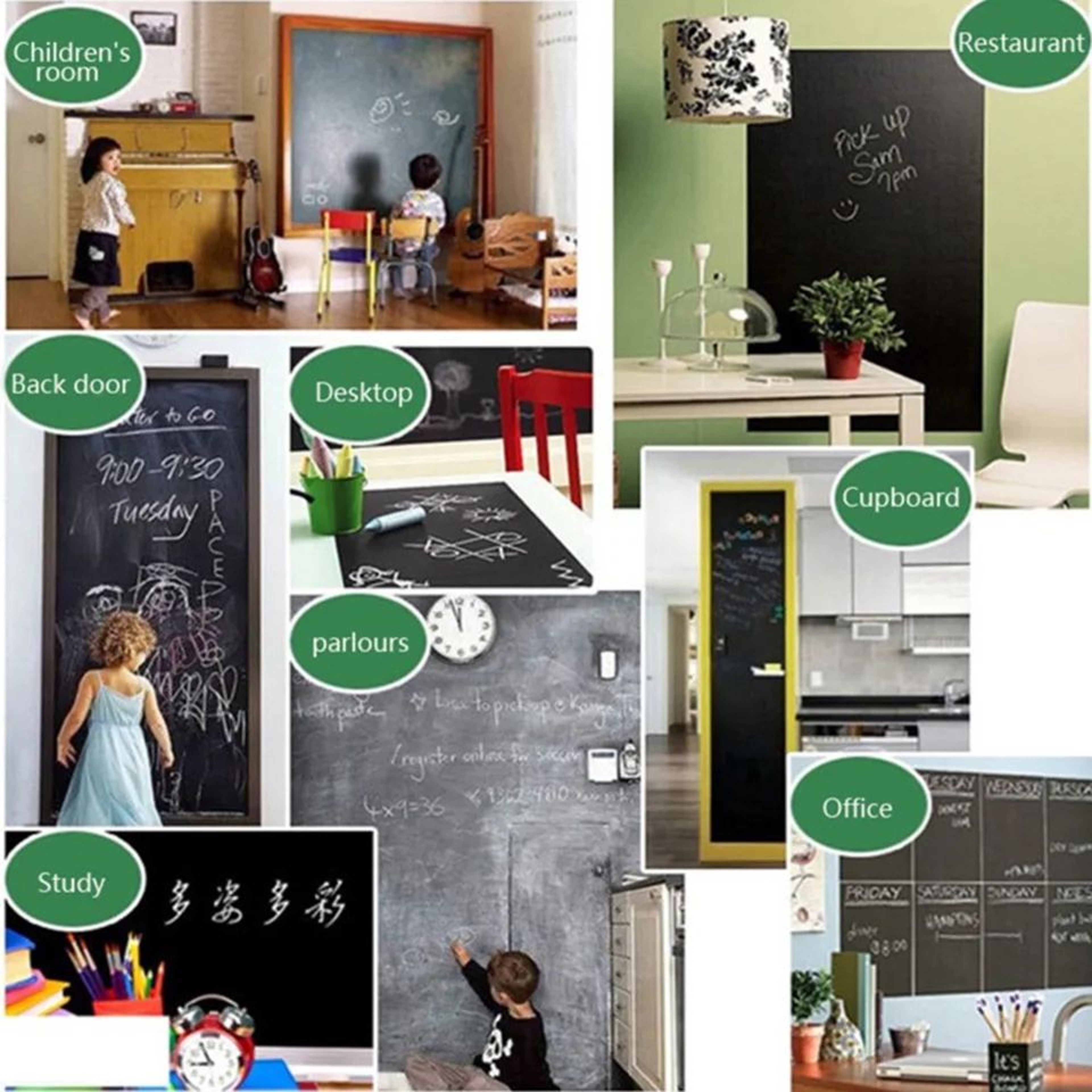 Chalkora Self Adhesive Chalkboard Wall Sticker 4