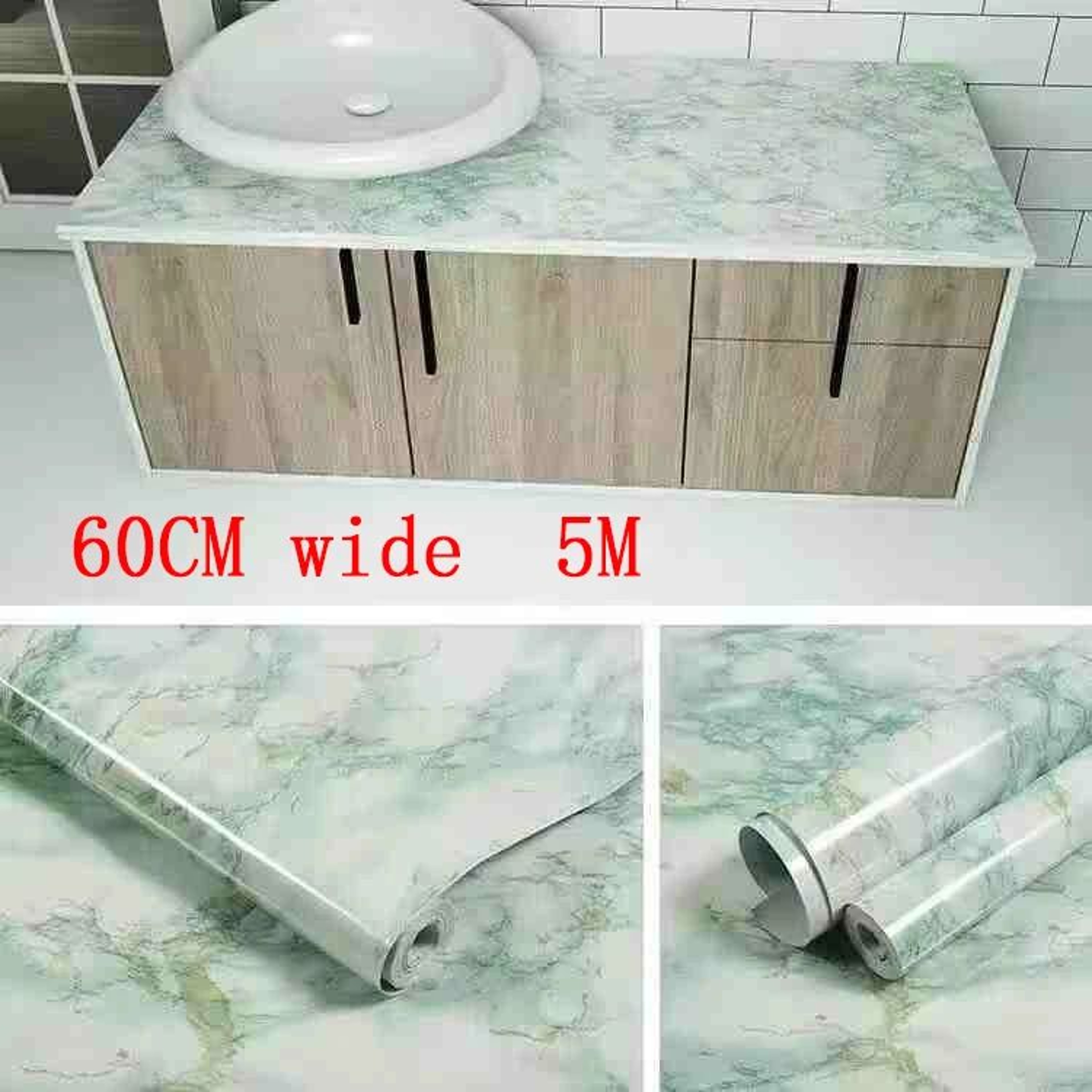 Marvelle Waterproof Marble Kitchen Wallpaper 6
