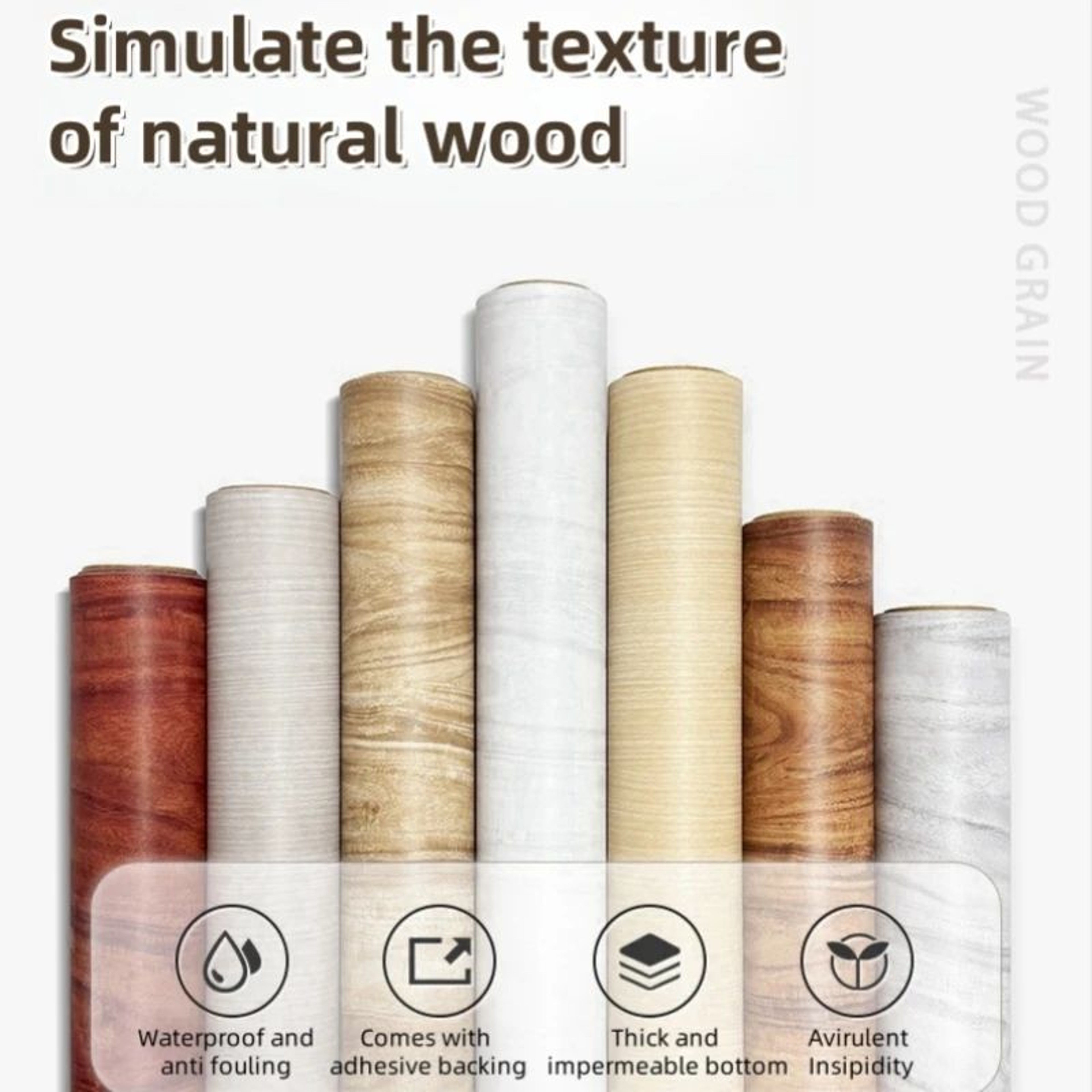 Oakora Wood Grain Furniture Renovation Wallpaper 1