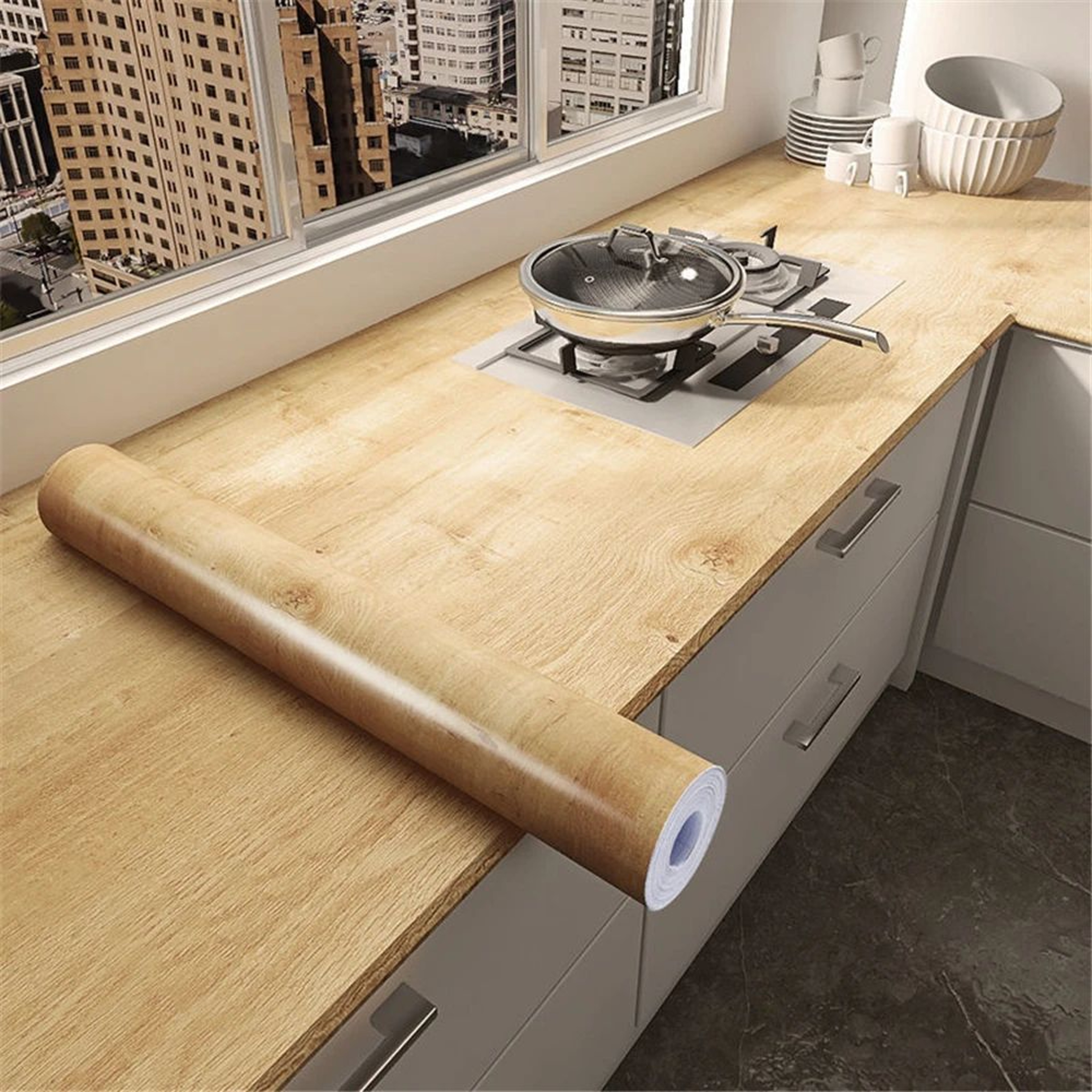 Timberelle 3D Wood Grain Furniture Wallpaper 5