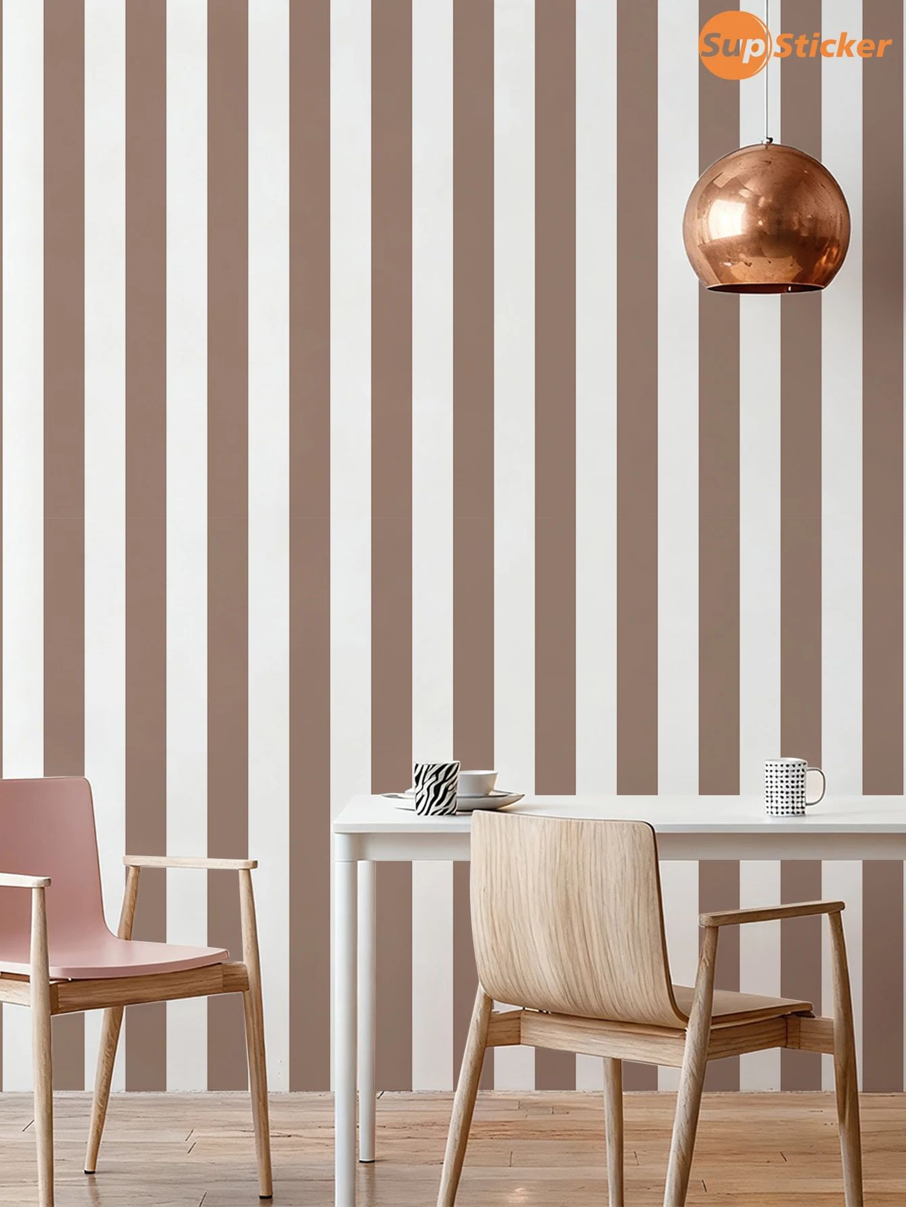 Lineora Peel And Stick Striped Wallpaper 7