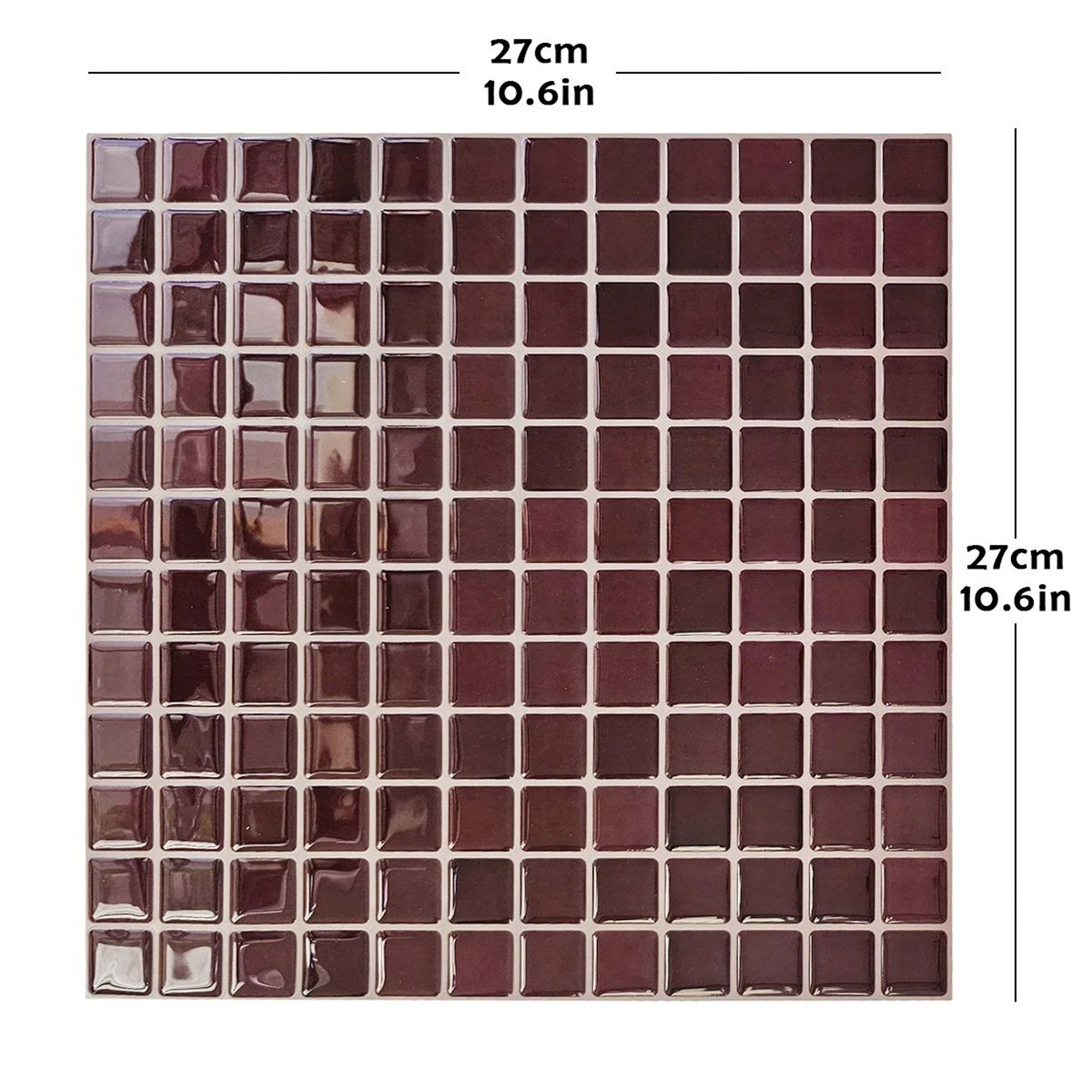 Mosaelle 3D Peel And Stick Backsplash Tiles 1