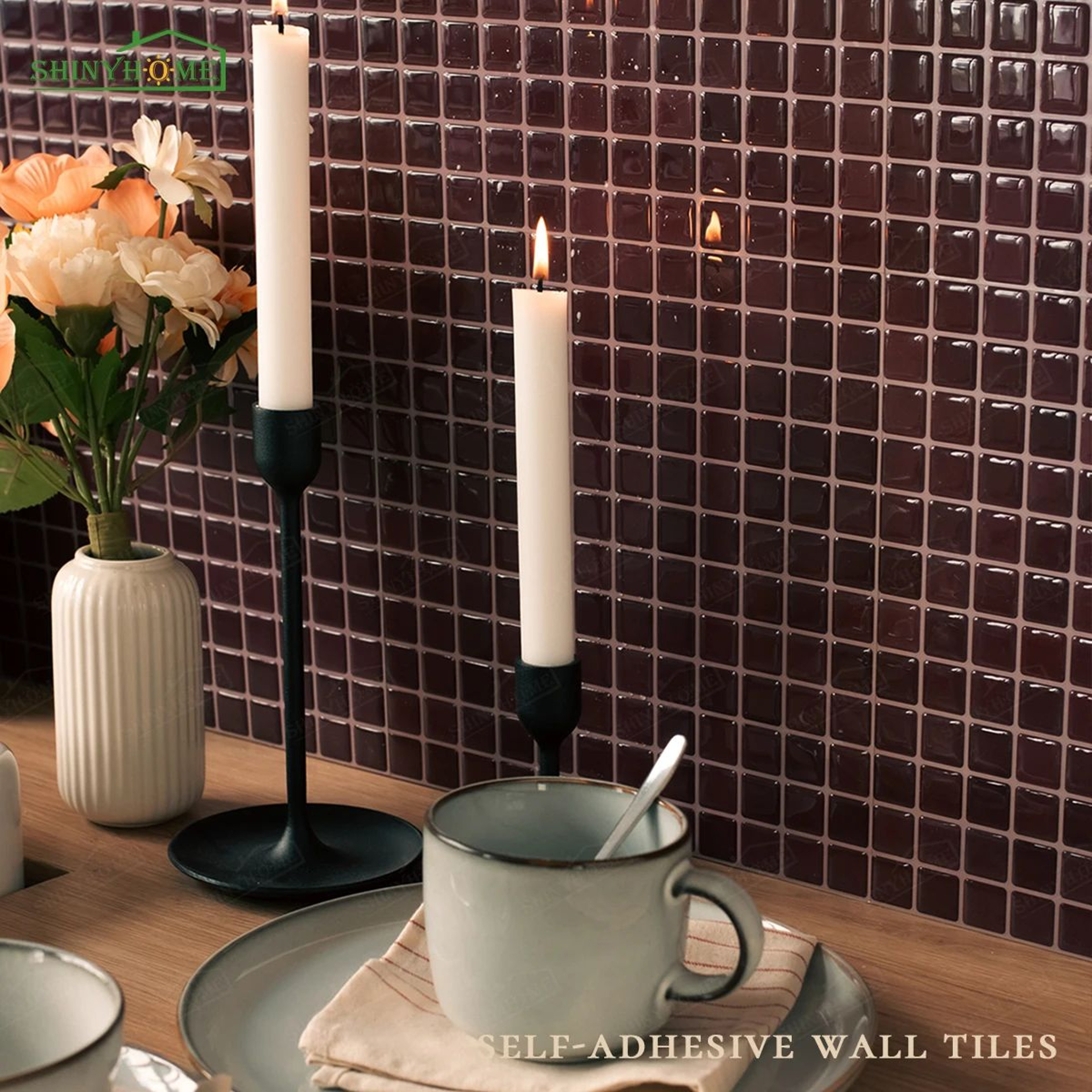 Mosaelle 3D Peel And Stick Backsplash Tiles 0